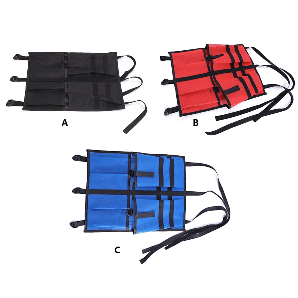 **Waterproof Kayak Canoe Storage Bag with Adjustable Buckle Straps - Under Seat Organizer for Kayaking, Canoeing & Dinghy Gear - Perfect for Water Sports & Outdoor Adventures (Black)**