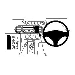 ClicOn No Holes Center Dash Mount for Toyota Rukus (2008-2015) - Secure Phone Holder for Hands-Free Navigation & Safe Driving