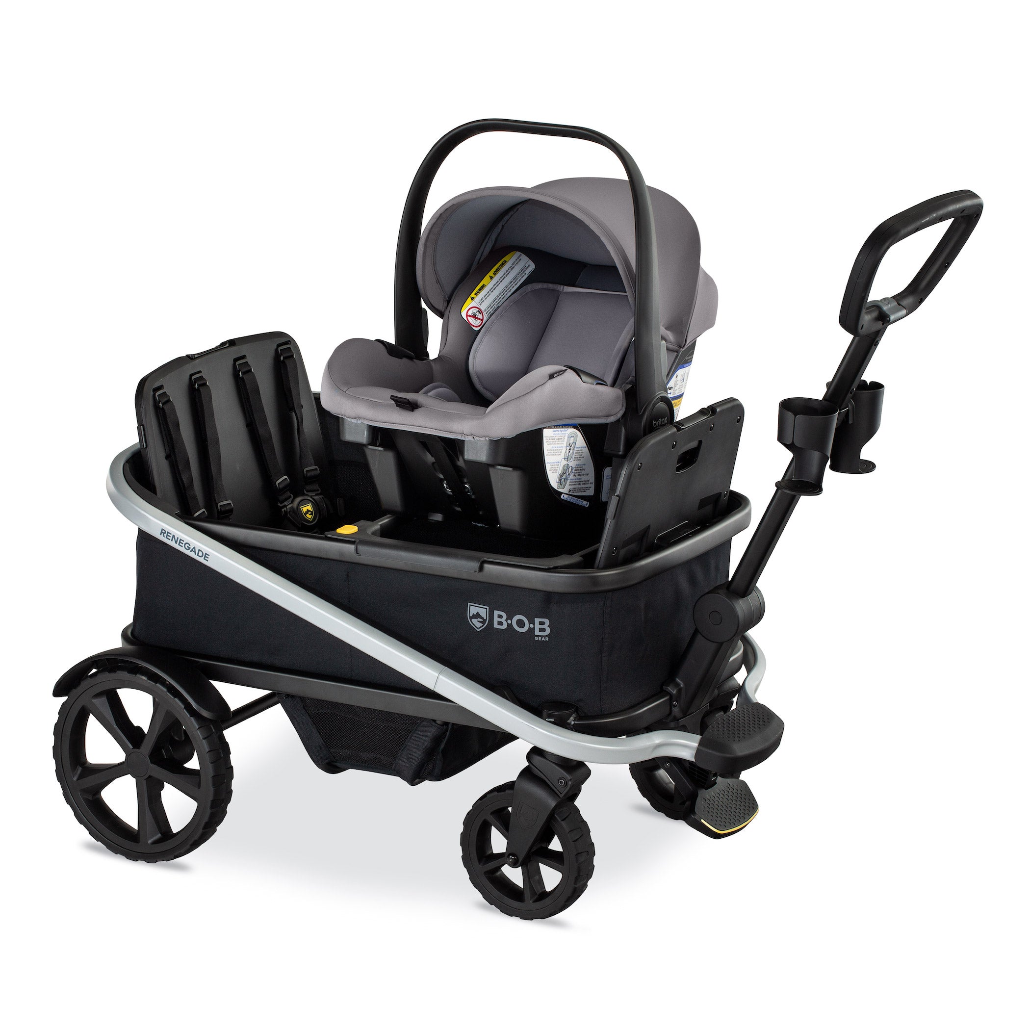 BOB Renegade Wagon Infant Car Seat Adapter - Universal Stroller Accessory for Safe Baby Travel | Perfect for Jogging, Hiking & Outdoor Adventures with Newborns