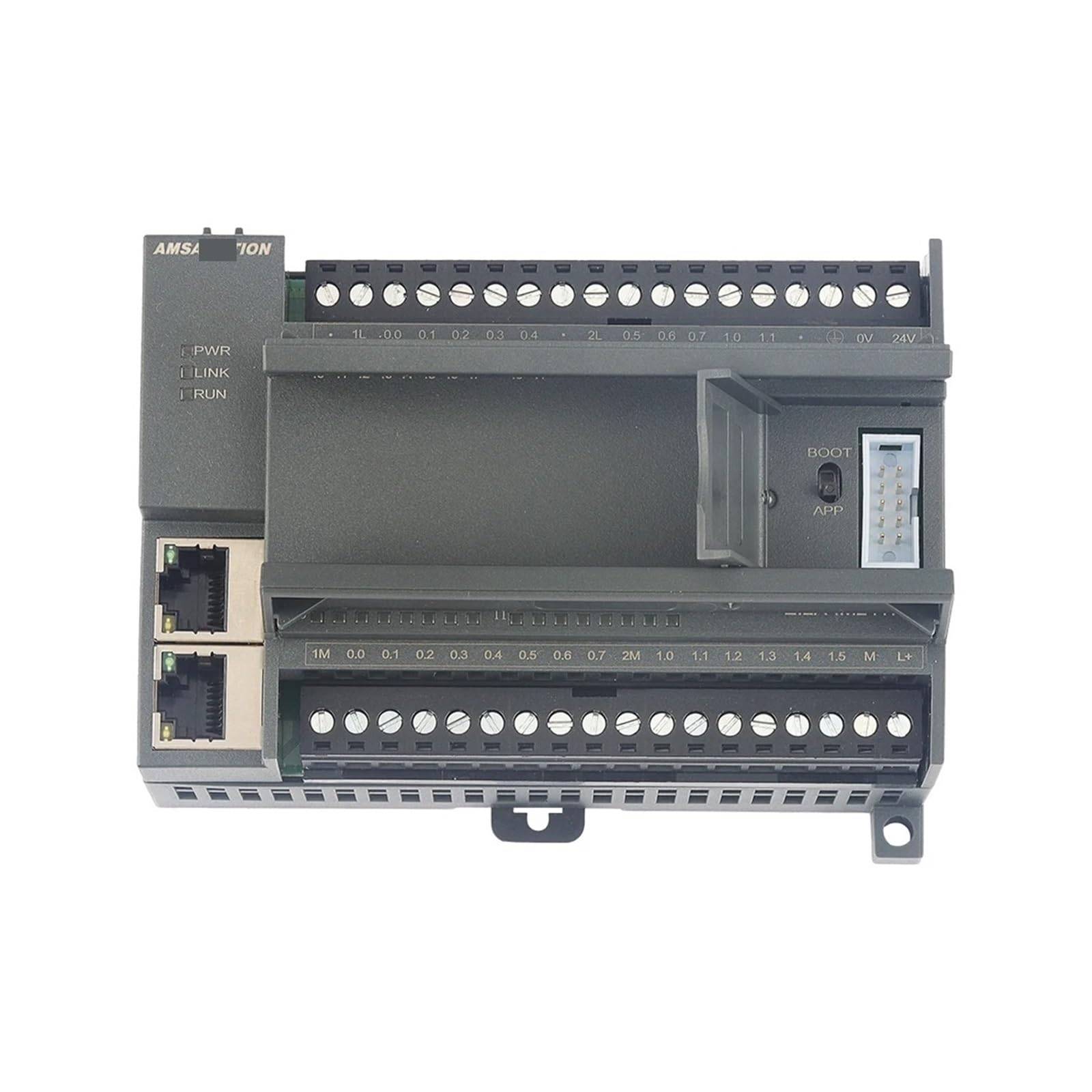 EtherNet/IP to ProfiBus Module - EI2A-IM24R/EI2A-IM24TP - 14 Input & 14 Output Remote IO Converter with Dual Ethernet Ports | Industrial Automation & PLC Networking Solution