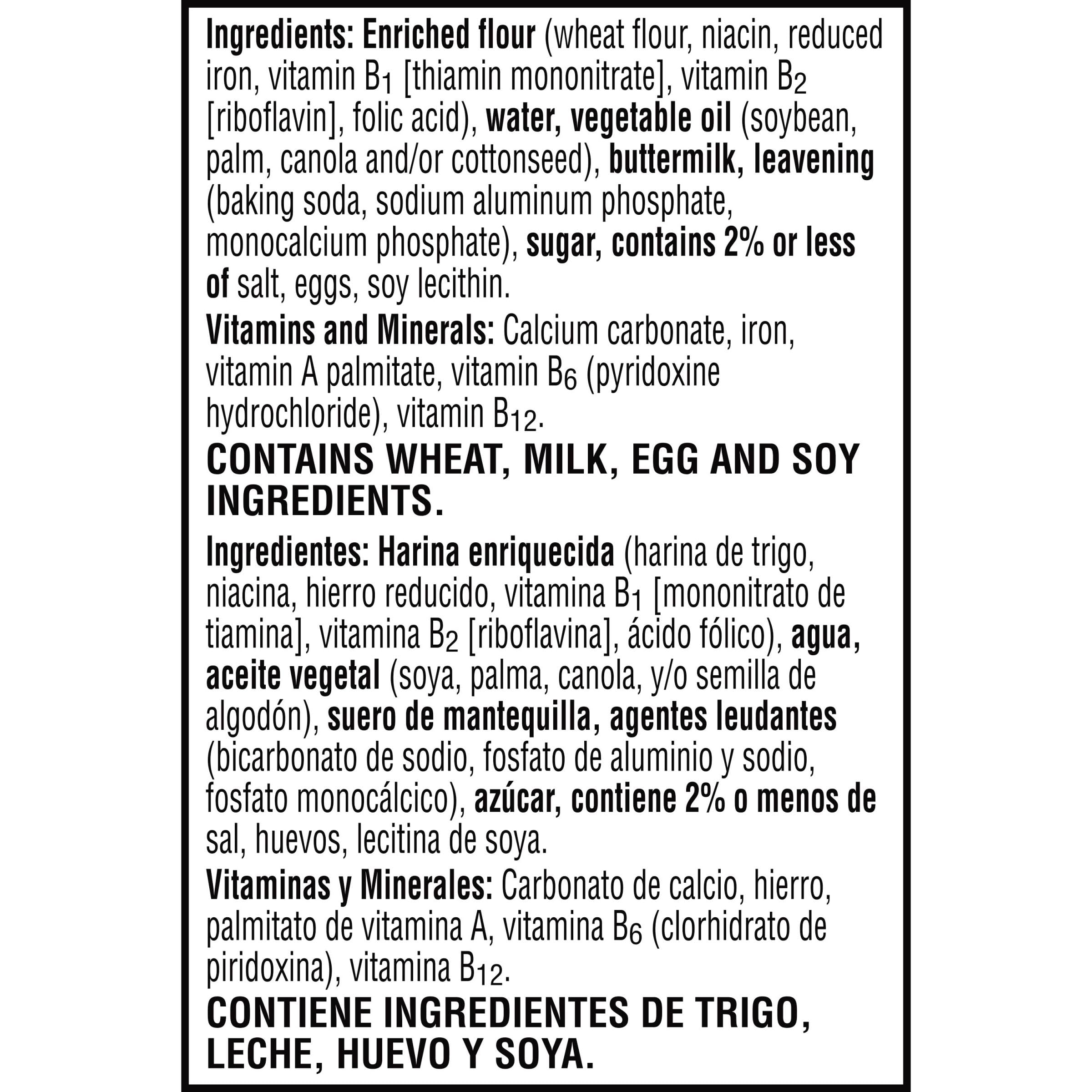 Eggo Frozen Waffles - Buttermilk Flavor, 12.3oz Box (10 Waffles) | Quick & Easy Breakfast Food for Busy Mornings, Kids' School Breakfast or Weekend Brunch