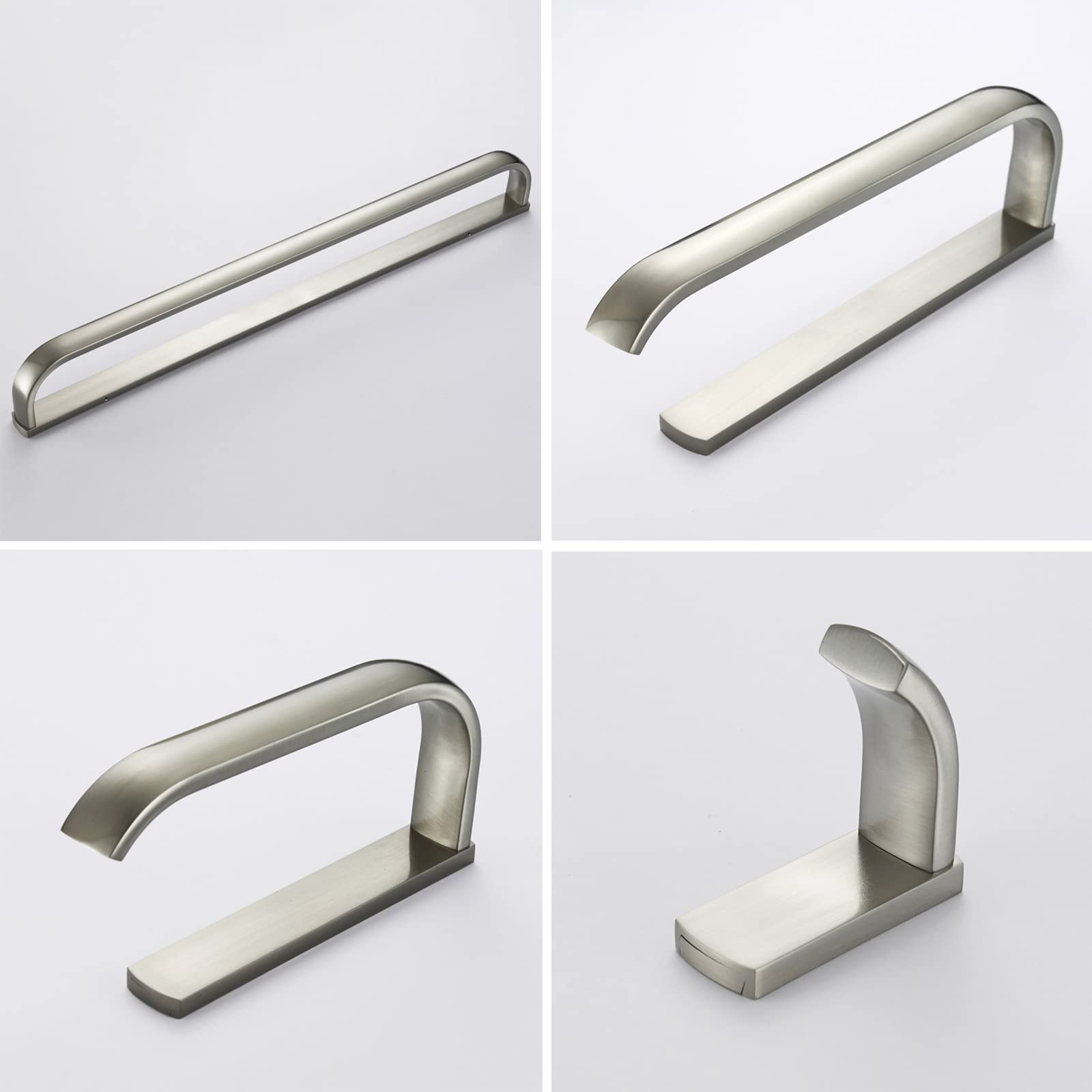 Brushed Nickel Bathroom Hardware Set - 22.4 Inch Towel Bar, Hand Towel Holder, Toilet Paper Holder & Robe Hook - 4-Piece Wall Mounted Bathroom Accessories for Modern Home & Spa-Like Retreat