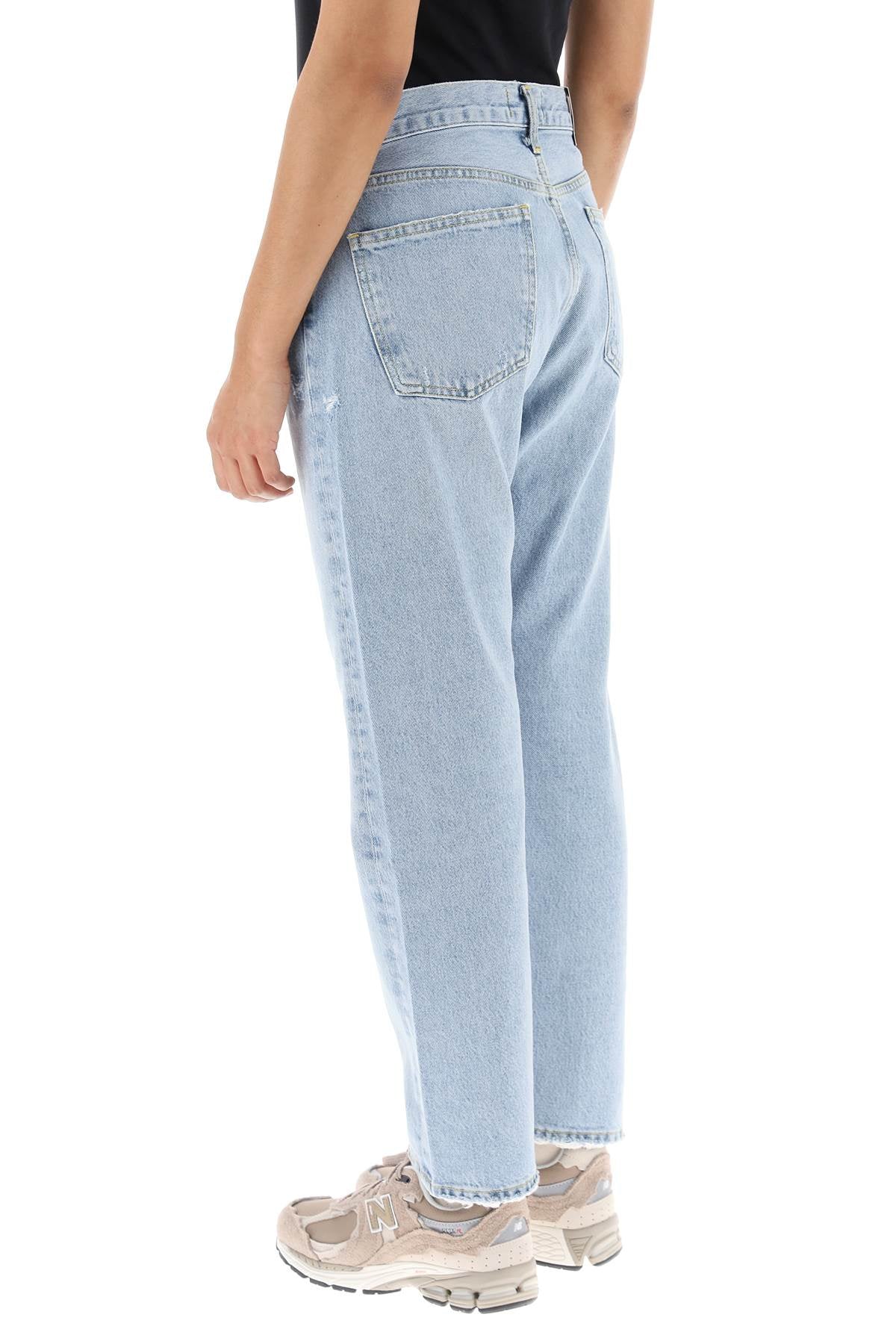 Agolde 'Parker' High-Rise Light Wash Jeans for Women - Perfect for Casual Outfits & Everyday Wear