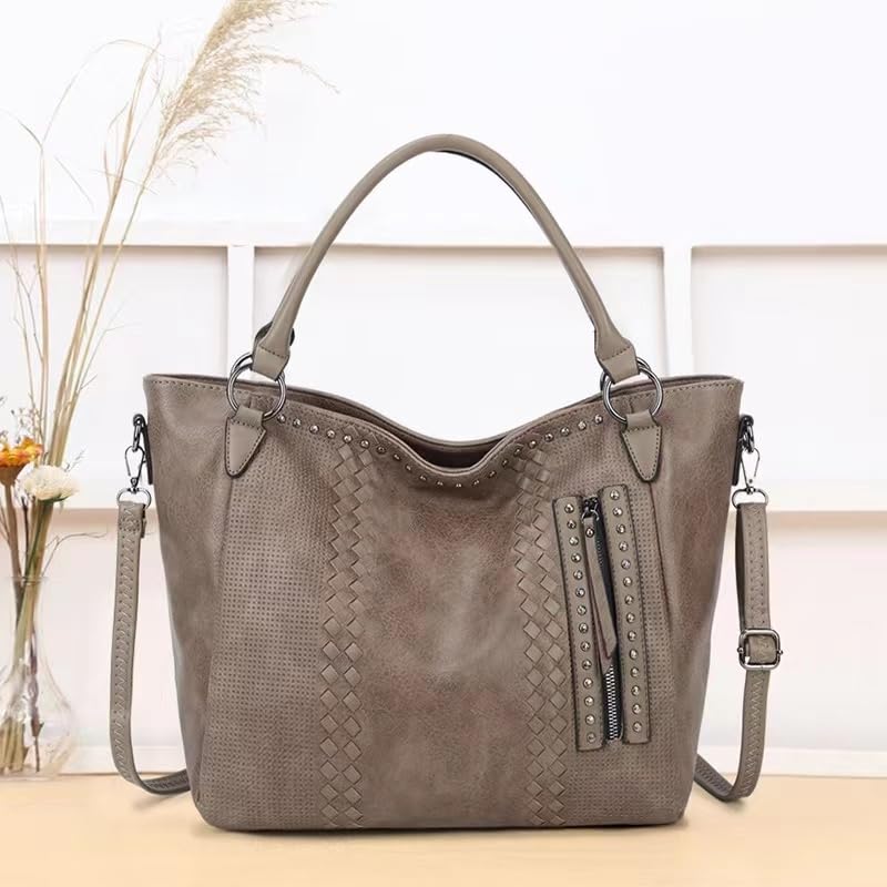 Designer Leather Tote Bags for Women - Large Hobo Shoulder Bags & Purses - Perfect for Work, Travel, and Everyday Use