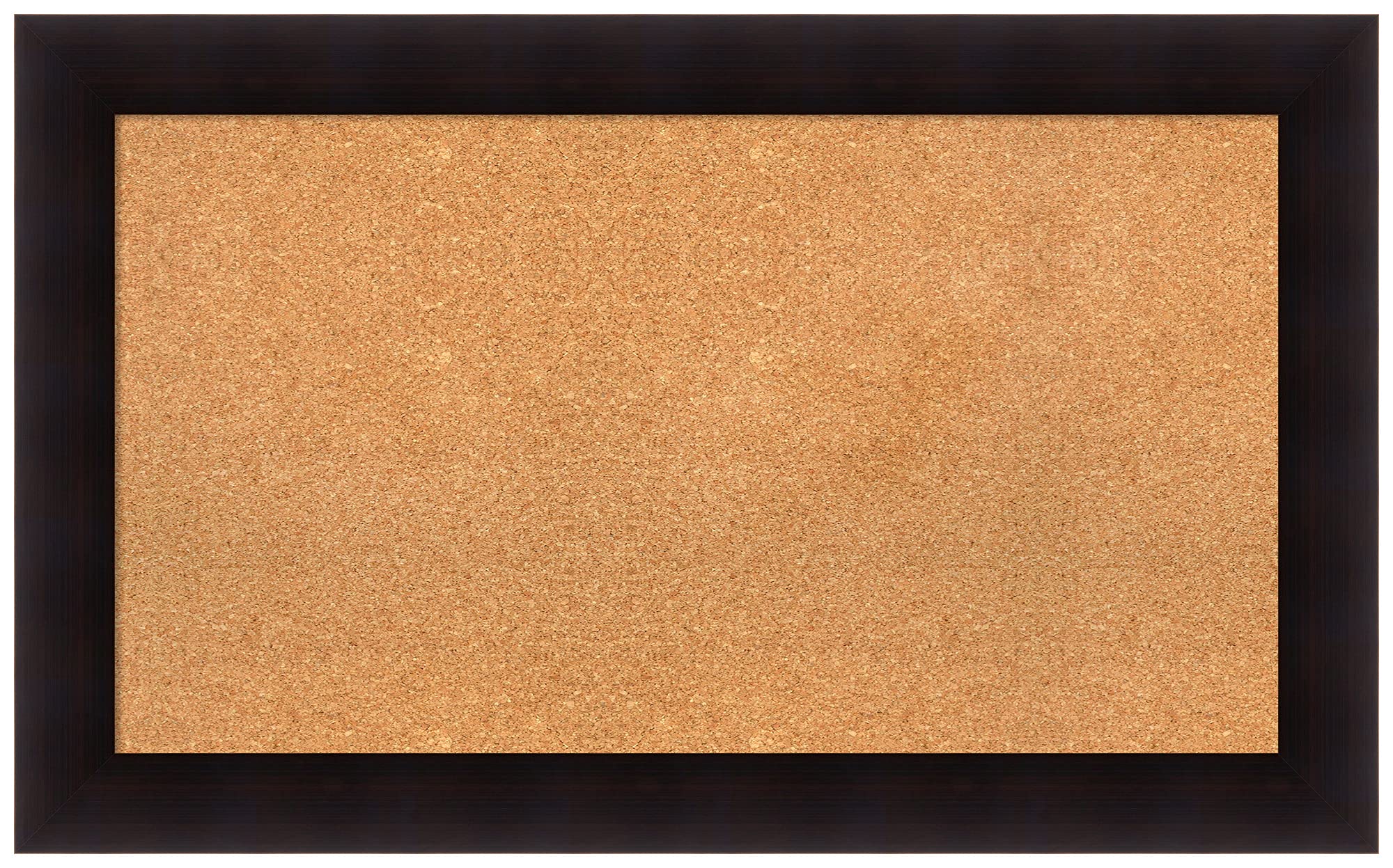 Natural Custom Cork Bulletin Board 42x26 Inches - Portico Espresso Wood Frame - Pin Board & Organization Board for Office, Home, or Classroom - Various Custom Sizes Available