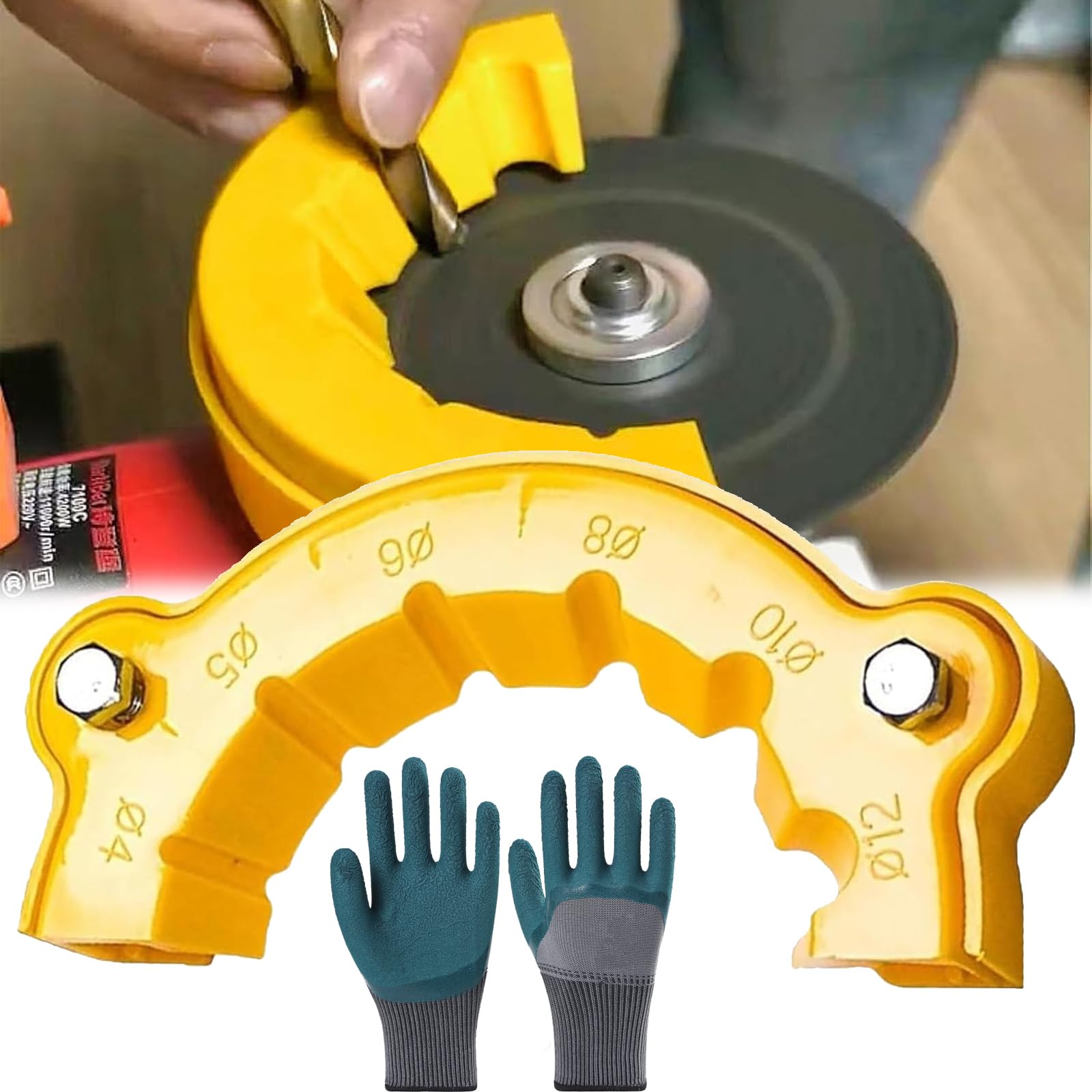 2025 New Drill Bit Sharpener - Portable Angle Grinder Attachment for Multi-Specification Drill Bits - Universal Sharpener for All Bit Types (1pc) - Perfect for DIY Projects, Metalworking & Woodworking
