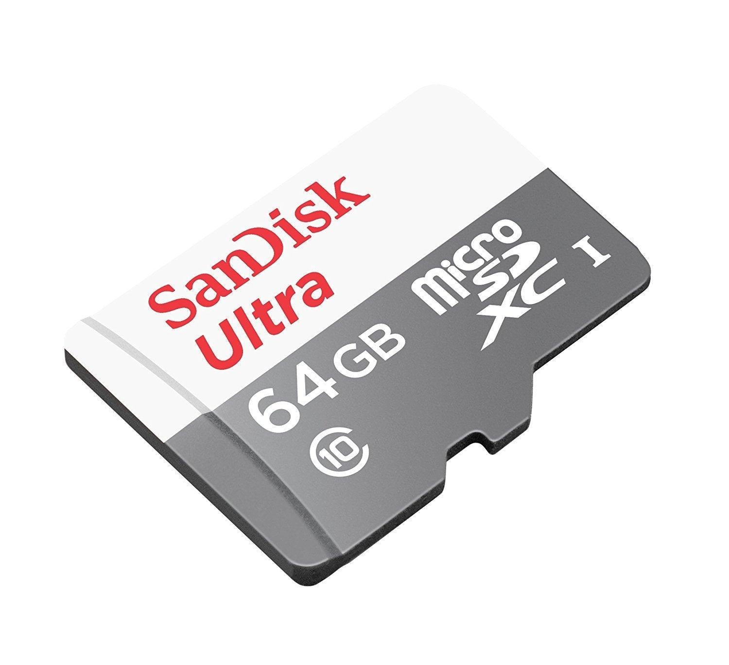 SanDisk Ultra 32GB /64GB /128GB /256GB MicroSDXC UHS-I Memory Card - High Speed Storage for Smartphones, Drones, Cameras & Gaming Consoles