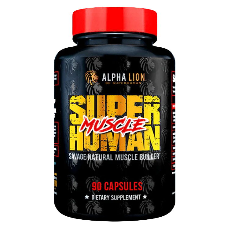 Alpha Lion SuperHuman Muscle 90 Caps – Premium Muscle Growth Supplement for Bodybuilding & Fitness – Pre & Post Workout Recovery