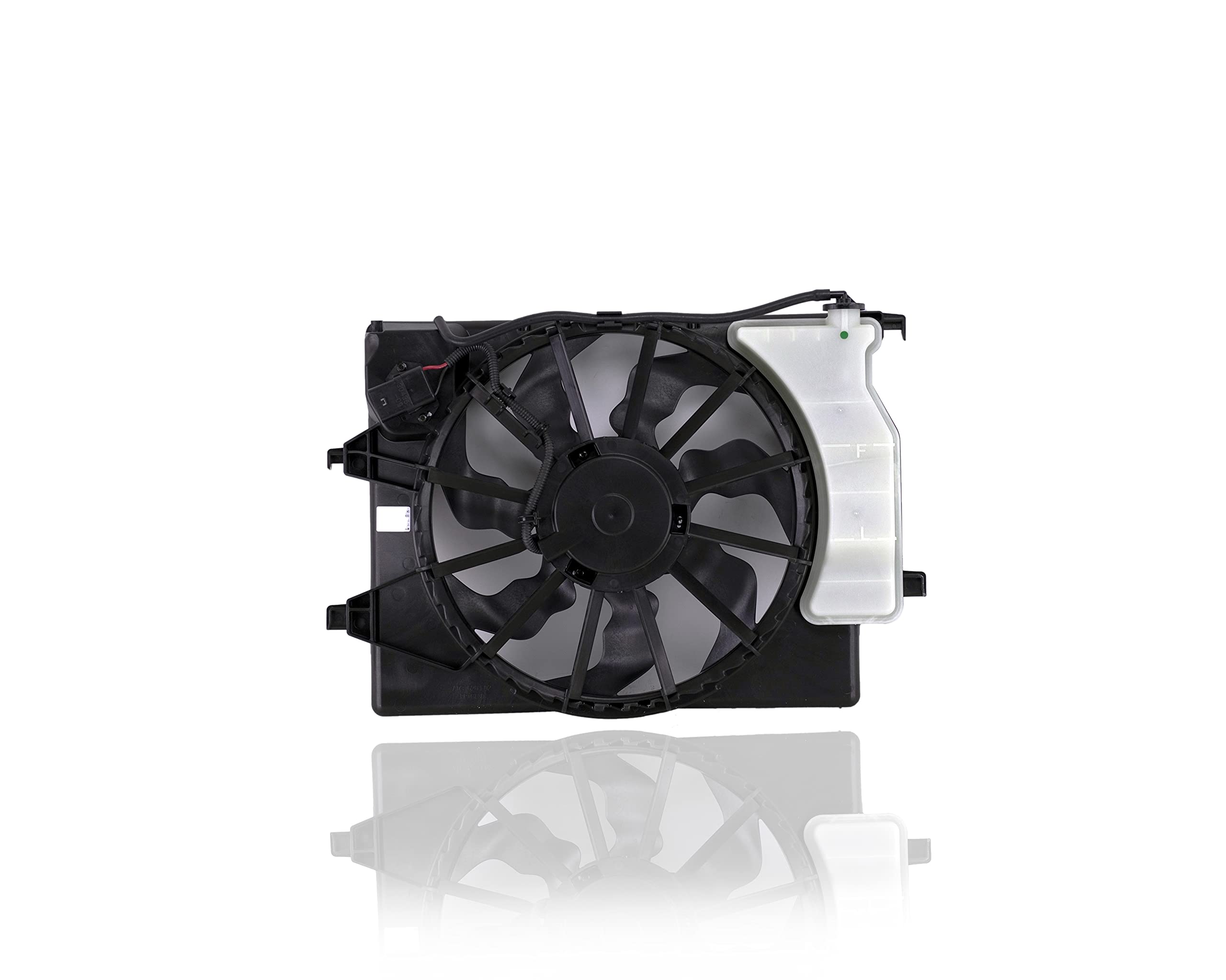 Dual Radiator and Condenser Fan Assembly 624330 - Compatible with 2018-2022 Hyundai Accent, 2018-2022 Kia Rio Sedan & Rio5 Hatchback - Replacement for OEM 25380H9050 - Perfect for Engine Cooling System Repair & Maintenance