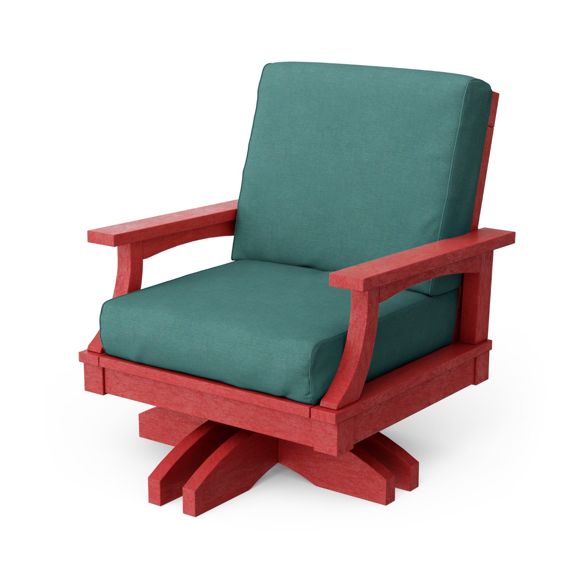Heritage Deep Seating Swivel Chair - 360° Rotating Patio Lounge Chair with Cushions, Weather-Resistant Outdoor Furniture for Garden, Poolside & Backyard Relaxation