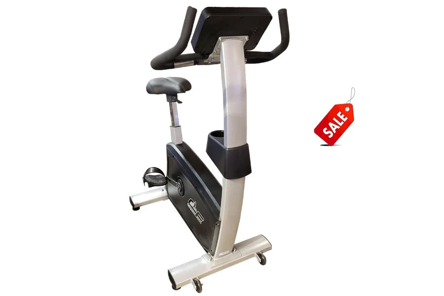 California Fitness UB30 Upright Exercise Bike - Stationary Bike for Home Workout with LCD Monitor & Adjustable Resistance - Perfect for Cardio Training, Weight Loss & Indoor Cycling - Summer Sale