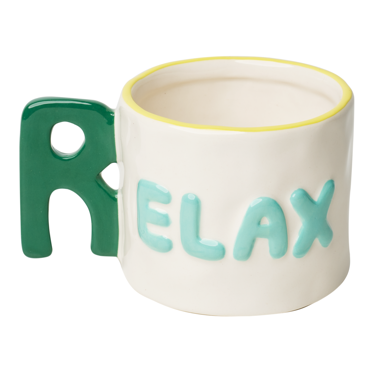 14oz Ceramic Message Mug - Relaxing Coffee Cup for Home & Office - Perfect for Tea, Coffee, and Hot Chocolate Gifts