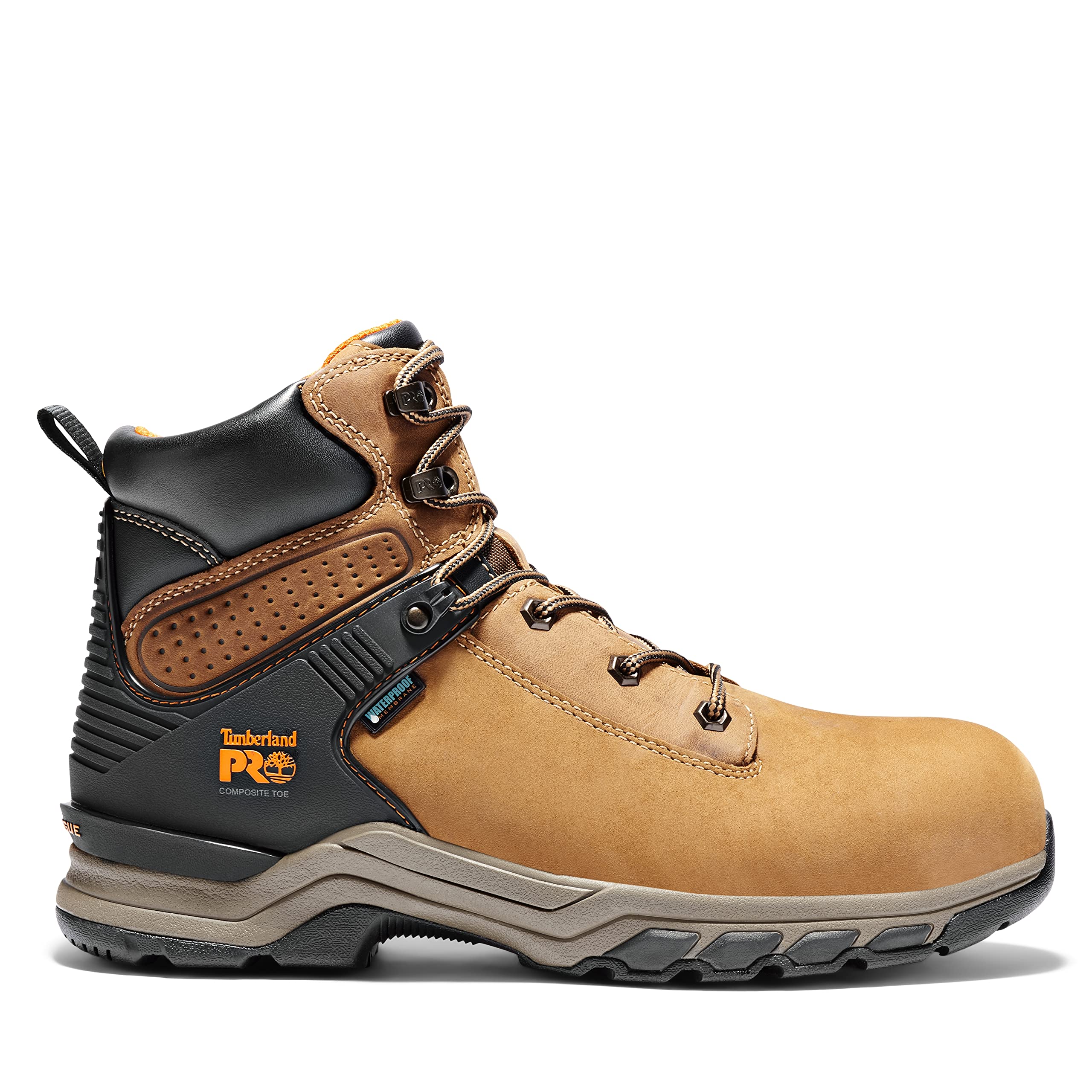 Timberland PRO Men's Hypercharge 6 Inch Composite Safety Toe Waterproof Work Boots - Steel Toe Industrial Shoes for Construction, Warehouse & Outdoor Work