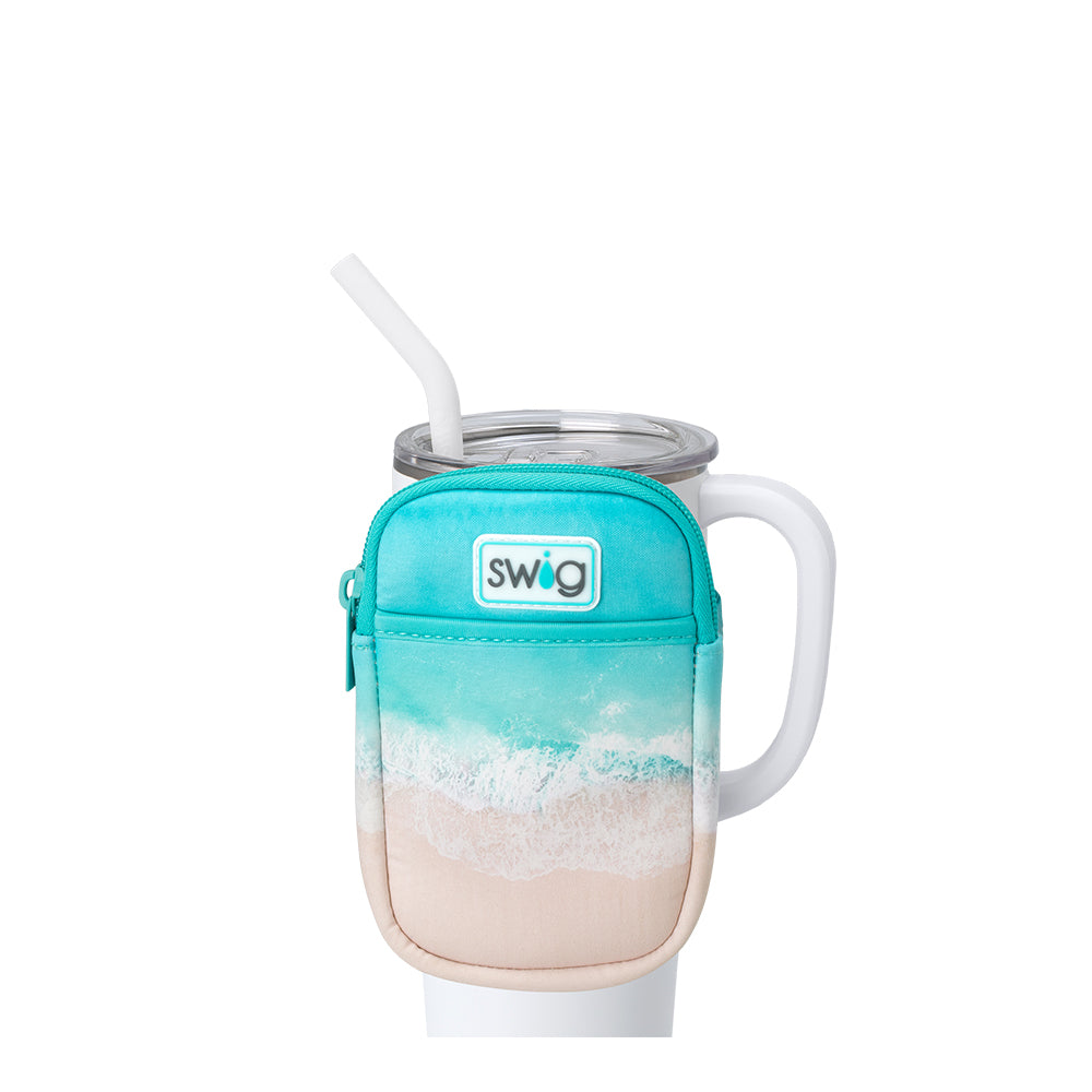 High Tide Mega Mug Pouch - Large Insulated Drink Holder for Coffee, Tea & Water Bottles - Perfect for Beach, Camping, Travel & Outdoor Adventures