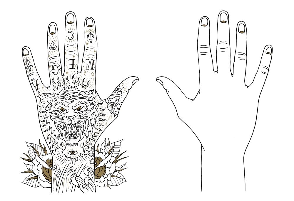 The Tattoo Coloring Book for Adults - Creative Stress Relief & Art Therapy | Perfect for Relaxation, Mindfulness & Tattoo Inspiration