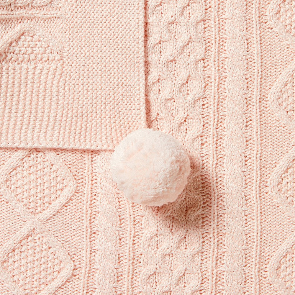 Cozy Knitted Mini Cable Blanket - Soft & Warm Throw for Couch, Bed, or Travel - Perfect for Home Decor, Gifts, and Cold Weather Comfort