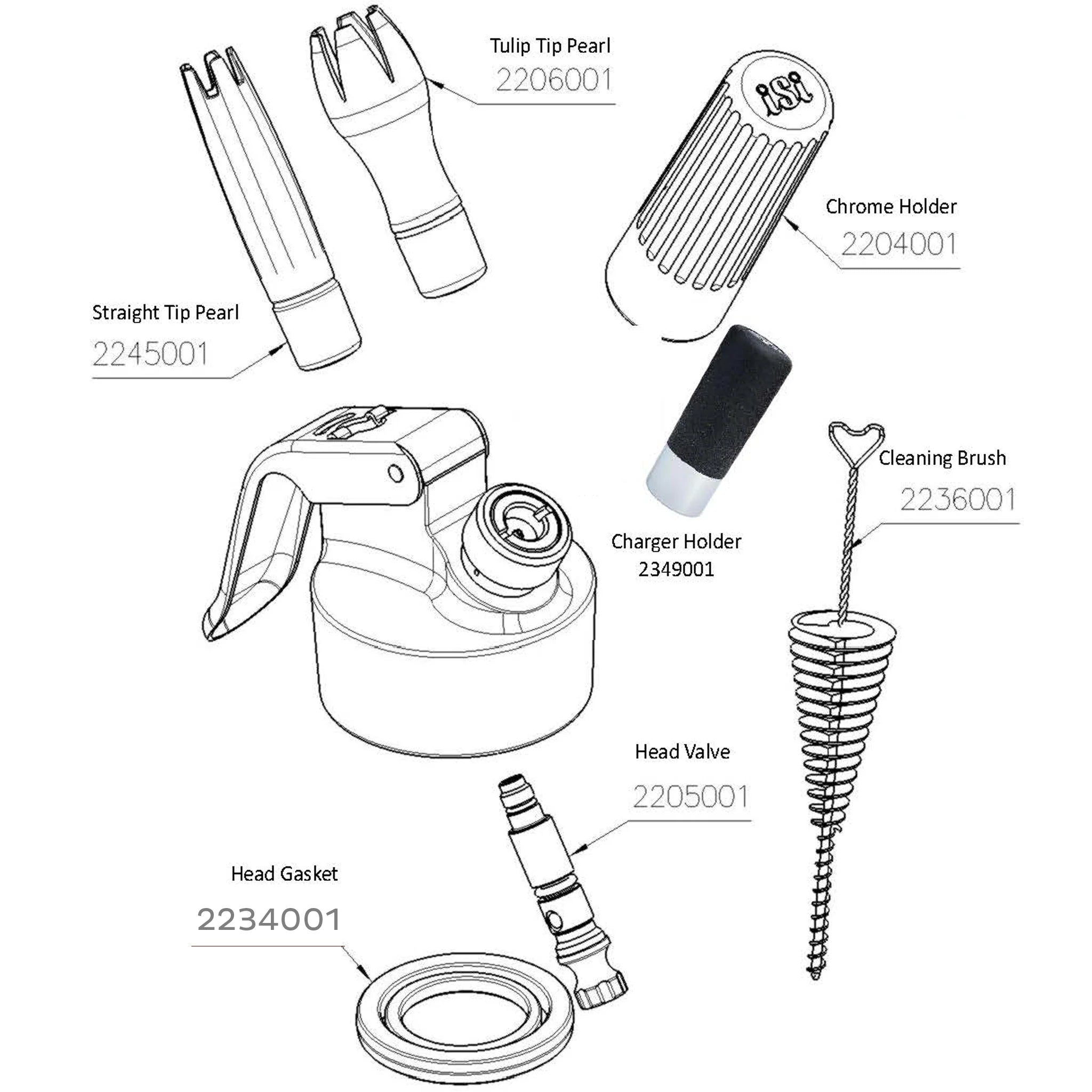 Premium Stainless Steel Whipped Cream Dispenser - 1 Quart Professional Grade for Barista, Desserts & Coffee Shops - Perfect for Latte Art, Hot Chocolate & Baking