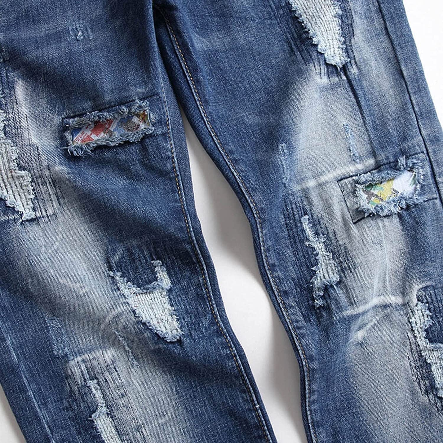Men's Hip Hop Jeans - Straight Fit Denim Pants for Casual Wear | Trendy Streetwear & Everyday Comfort
