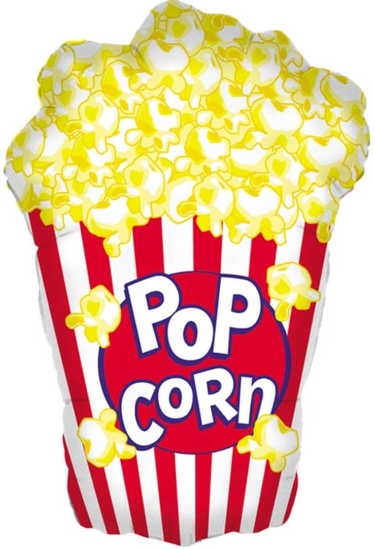 Premium Popcorn Foil Balloons for Parties & Events - Decorative Metallic Balloons for Birthday, Wedding, Baby Shower Decorations