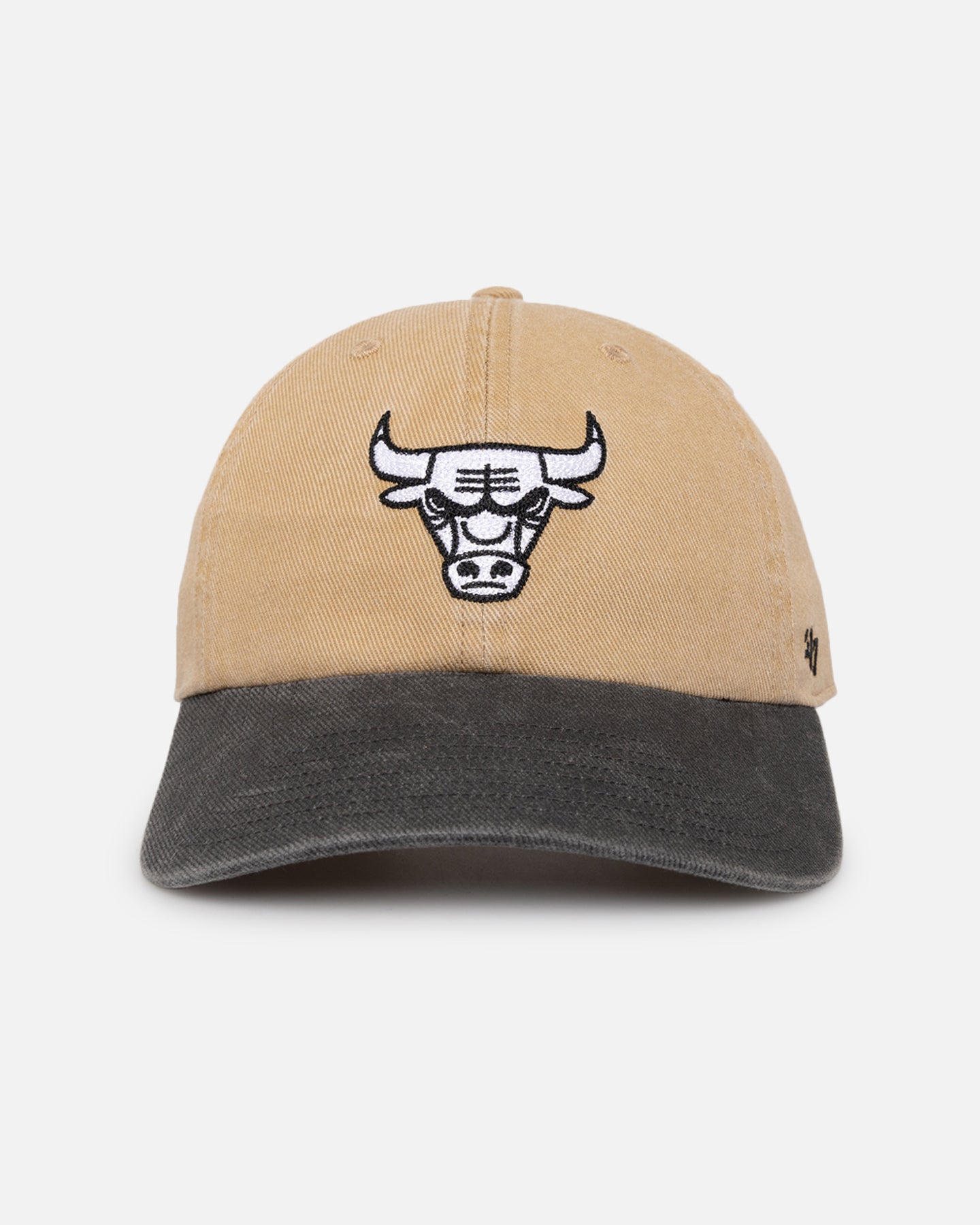 47 Brand Chicago Bulls Strapback Hat - Adjustable Khaki Cap for Men & Women - Perfect for Basketball Games, Casual Wear & Sports Fans