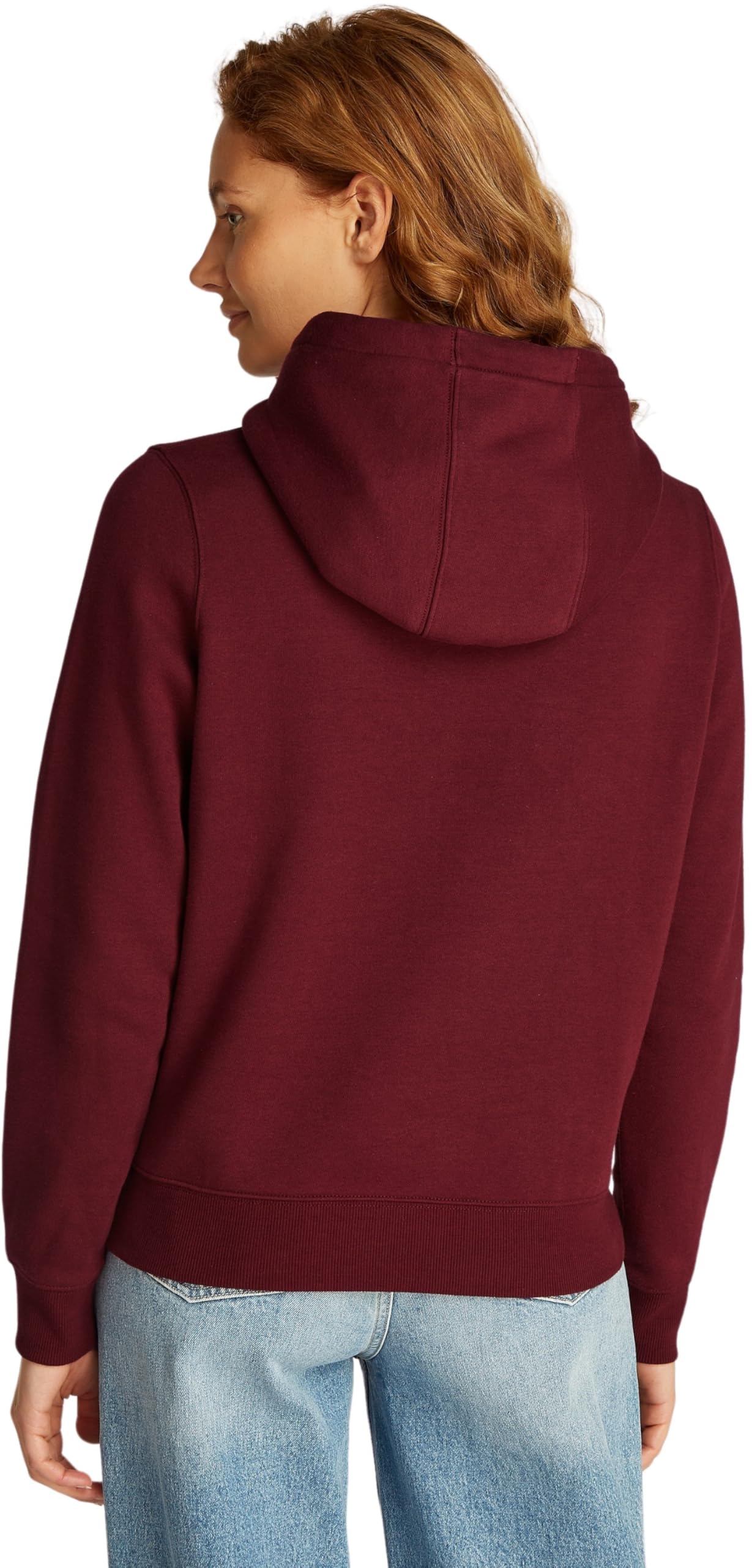 Tommy Jeans Women's Flag Regular Fit Hooded Sweatshirt - Casual Comfort for Everyday Wear & Street Style Fashion