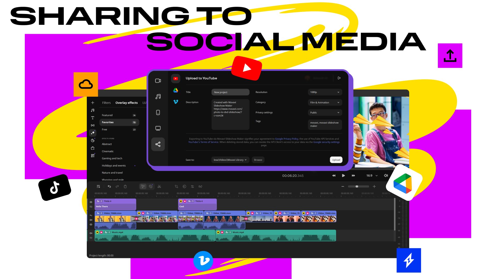Movavi Slideshow Maker 2025 Business Edition - Professional Slideshow Software for Windows PC Download - Create Stunning Presentations for Business, Marketing & Social Media