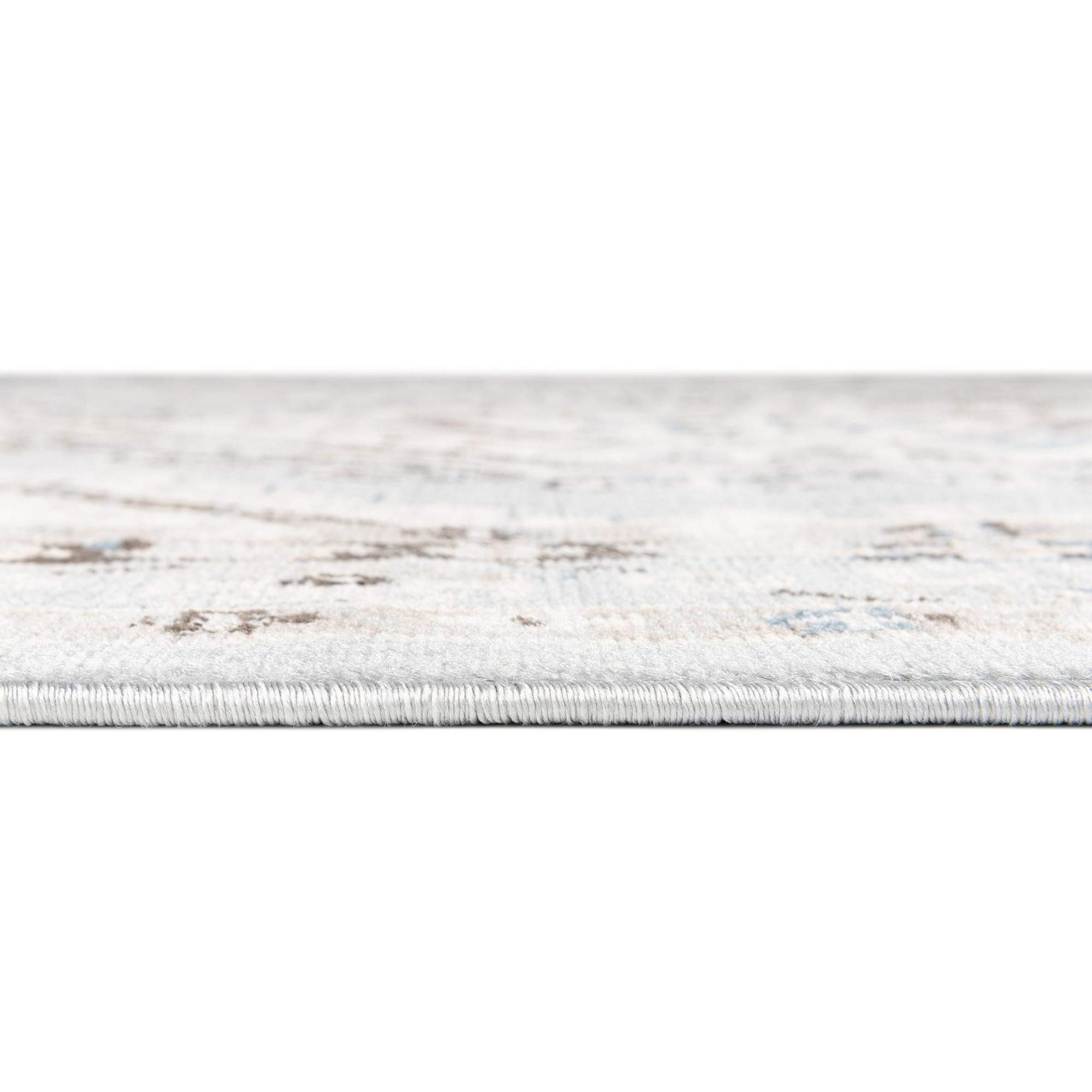Charlotte Collection 13 Ft Runner Rug - Light Blue Low-Pile Hallway & Entryway Carpet - Soft & Durable for High Traffic Areas | Perfect for Home Decor, Living Room, Bedroom