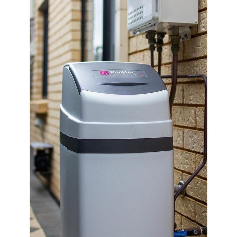 Puretec SOL40 E1 Automatic Timer Water Softening System - 18,000 Litre/40LPM Capacity | Whole House Water Softener | Hard Water Solution for Home & Commercial Use | Reduces Limescale & Improves Water Quality
