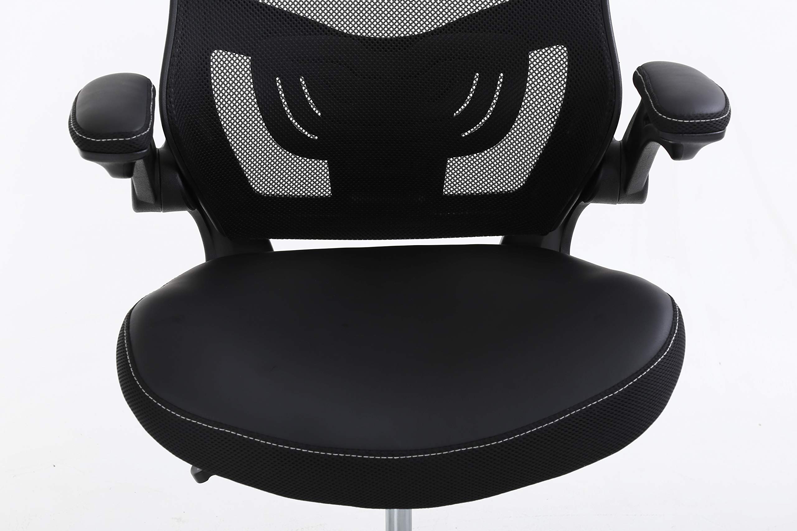 Ergonomic Drafting Chair with Flip-Up Arms, Footrest & Adjustable Height - Mesh Office Chair for Standing Desk, Home Office & Studio Work - Black (Perfect for Architects, Artists & Long Work Sessions)