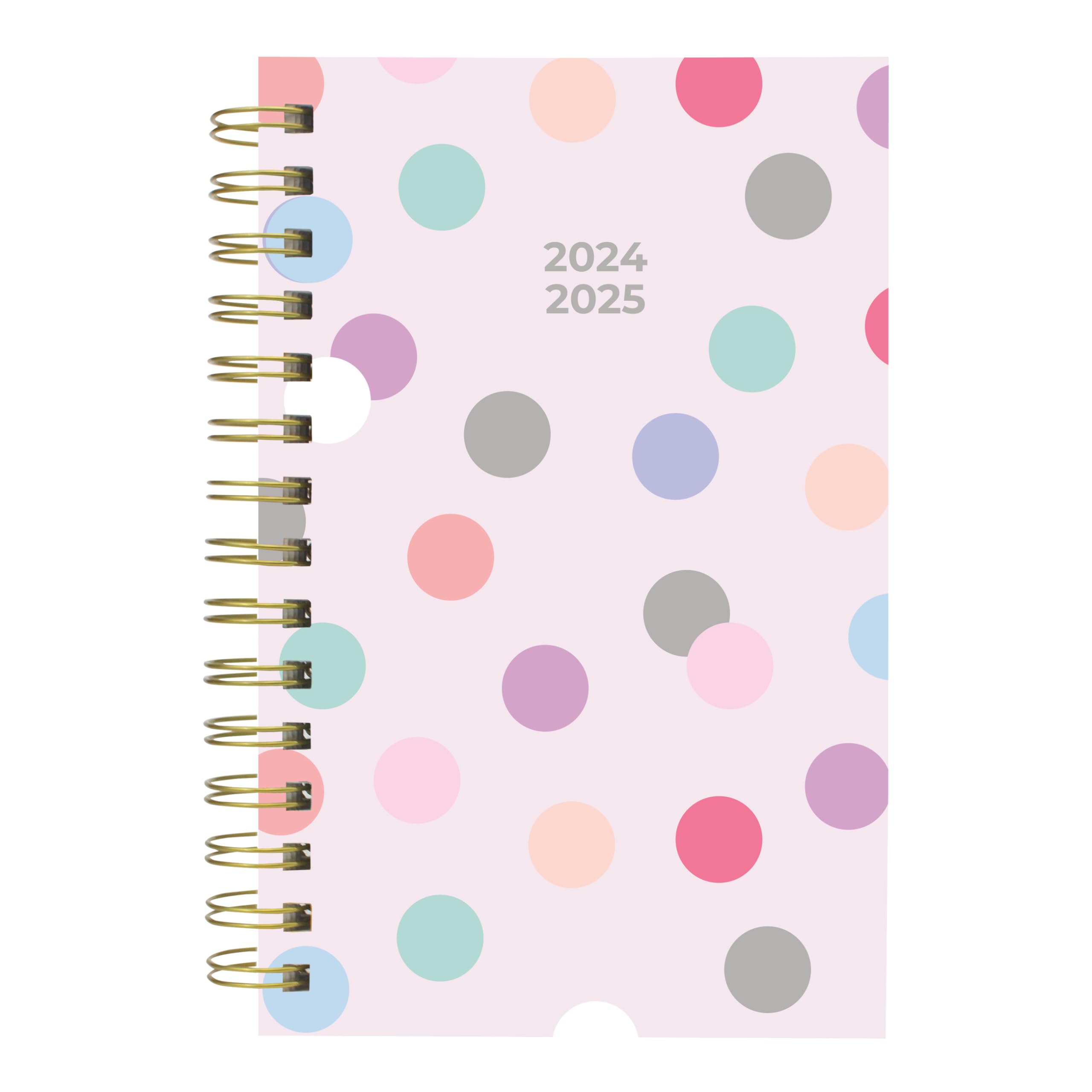Blueline® 2024-2025 Academic Planner - August 2024 to July 2025 Gold Twin-Wire Bound Daily Monthly Planner with Poly Cover, 8
