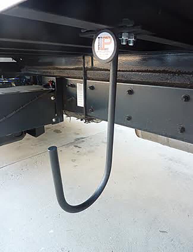 4-Pack Heavy Duty Black Locking Semi Truck Snow Chain Hangers - Secure Storage for Winter Tires & Snow Chains - Ideal for Truckers, RV Owners, and Winter Road Trips