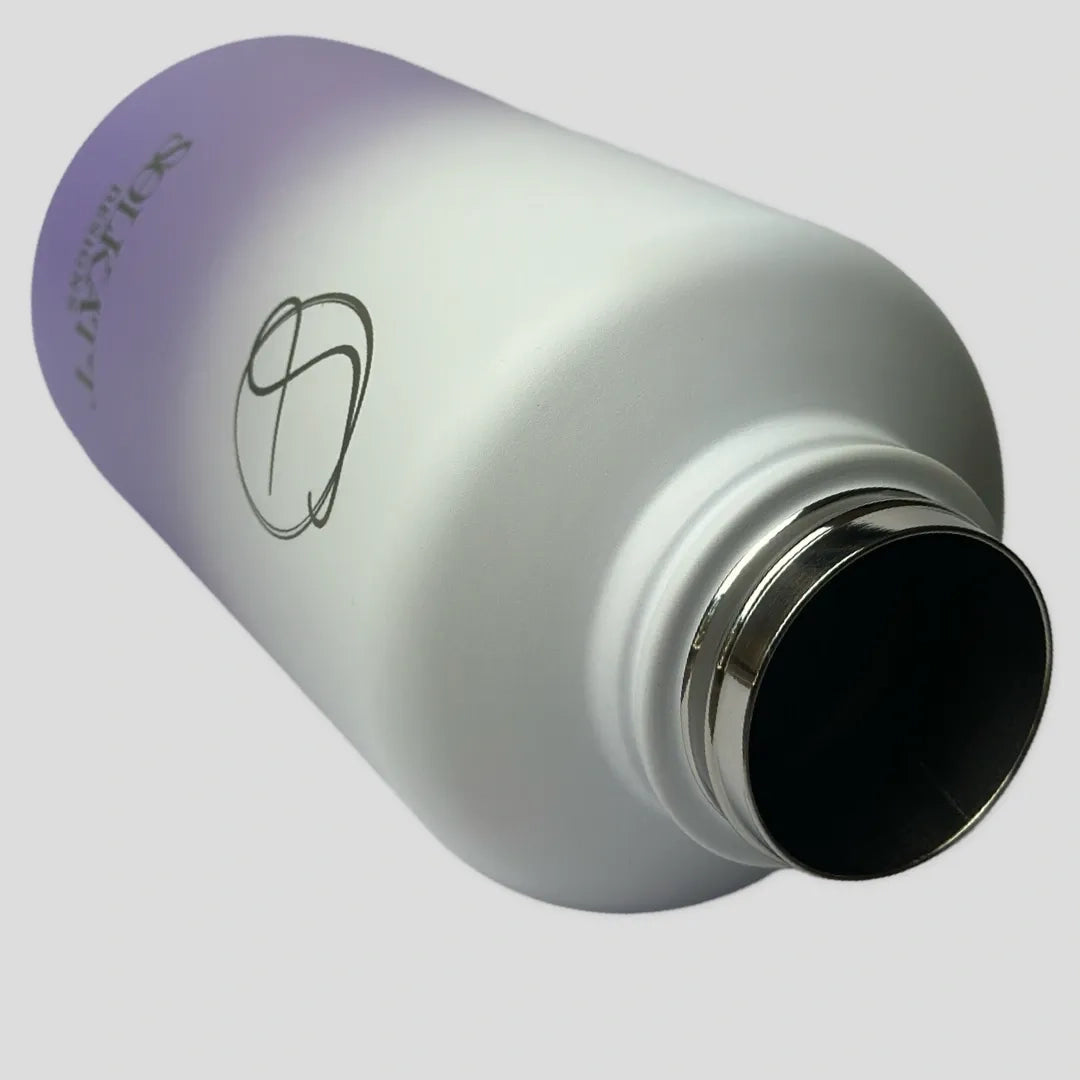Lavender Lilac Insulated Stainless Steel Water Bottle - 1.9L (64oz) Double Wall Vacuum Flask for Hot & Cold Drinks - Perfect for Hiking, Gym, Office & Outdoor Activities