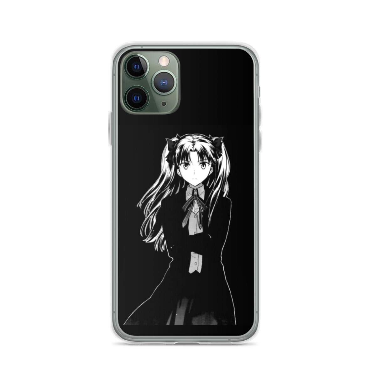 Rin Tohsaka Anime Clear Phone Case Compatible with iPhone 15 14 13 12 11 X XS XR 8 7 6 6S Plus Pro Max - Durable Protective Cover for Fans of Fate Series | Perfect for Cosplay, Conventions & Anime Enthusiasts