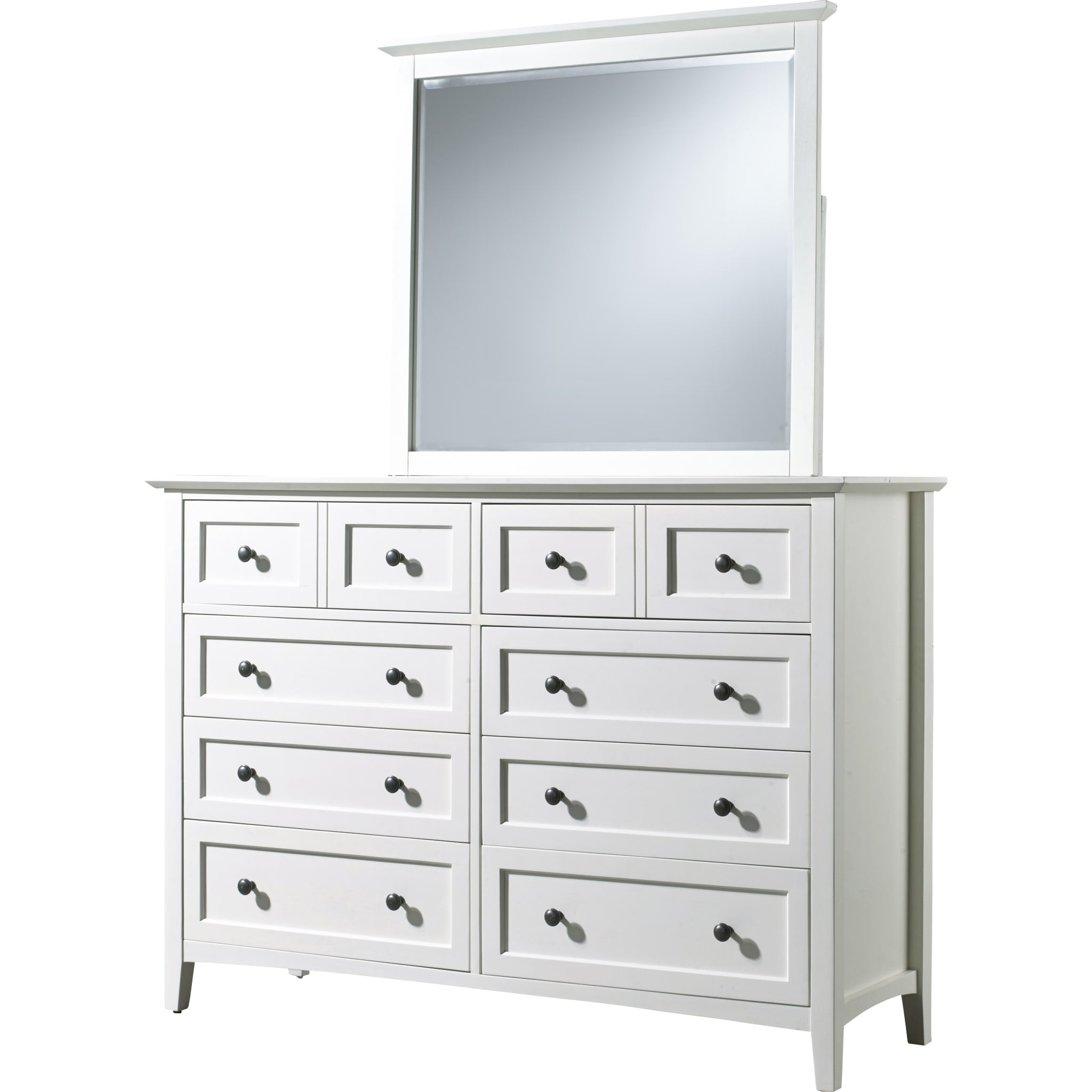 Paragon 8-Drawer White Dresser - Modern Bedroom Storage Organizer for Clothes & Accessories (2024)