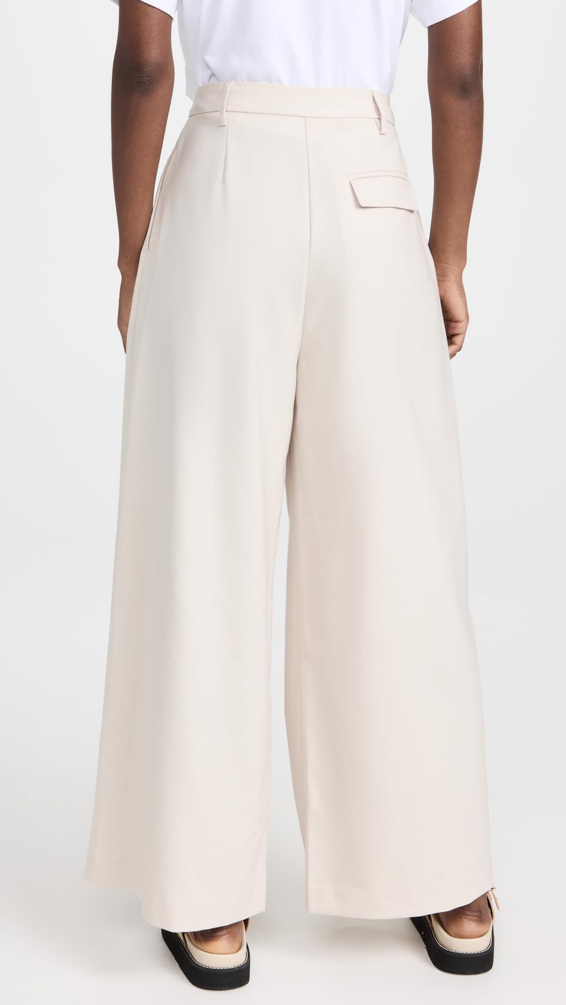Pixie Market Women's Alew Wide Leg Pants - High Waisted Linen Trousers for Summer, Casual & Office Wear