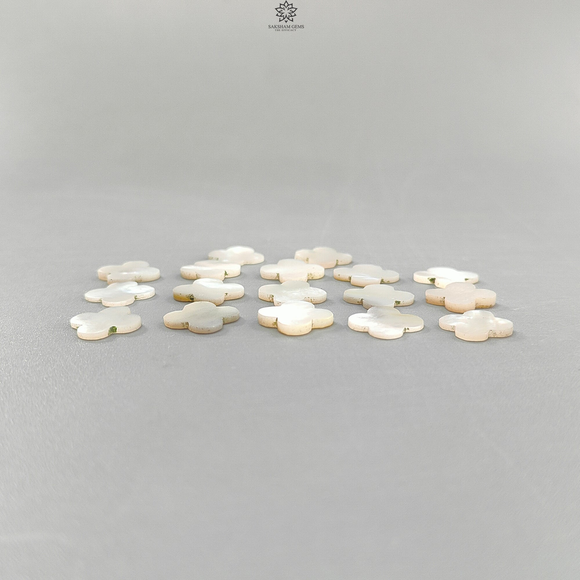 Natural Untreated White Mother of Pearl Gemstone Carving - Hand Carved Fancy Shapes for Jewelry Making (Perfect for Necklaces, Earrings & DIY Craft Projects)