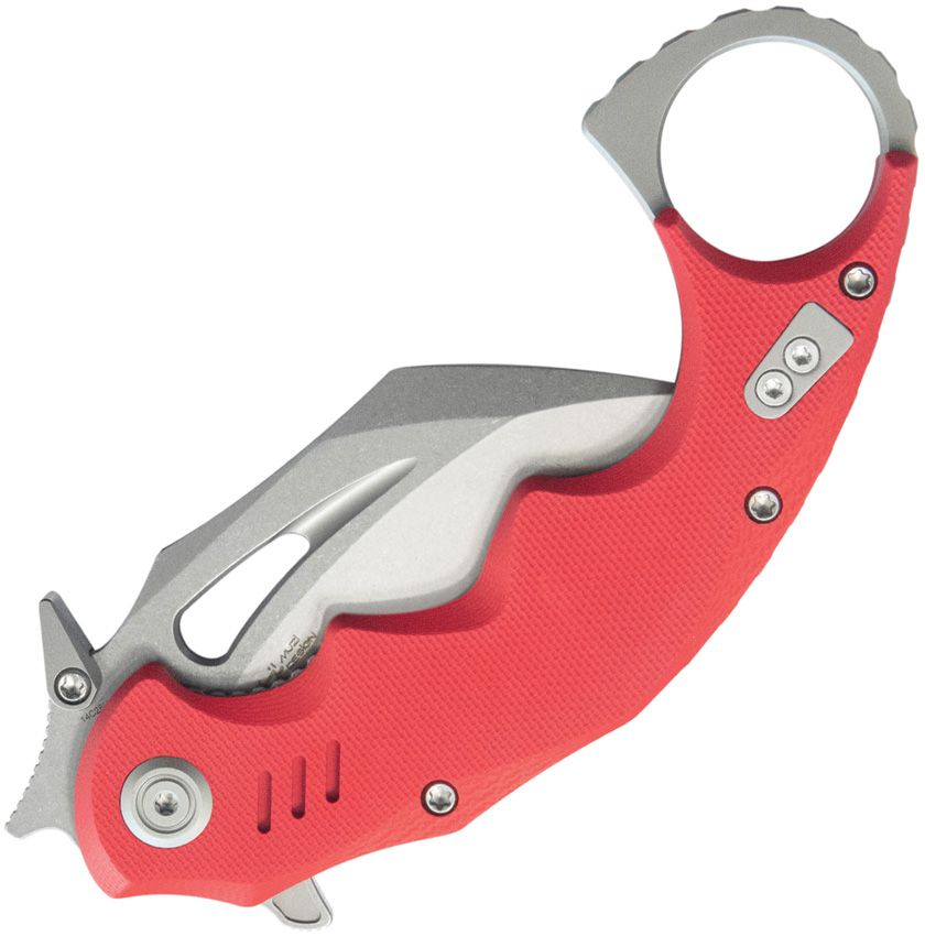 Kubey KU262D Mini Wrath Karambit Folding Knife - Red Tactical EDC Pocket Knife for Outdoor Camping, Hiking & Survival Gear
