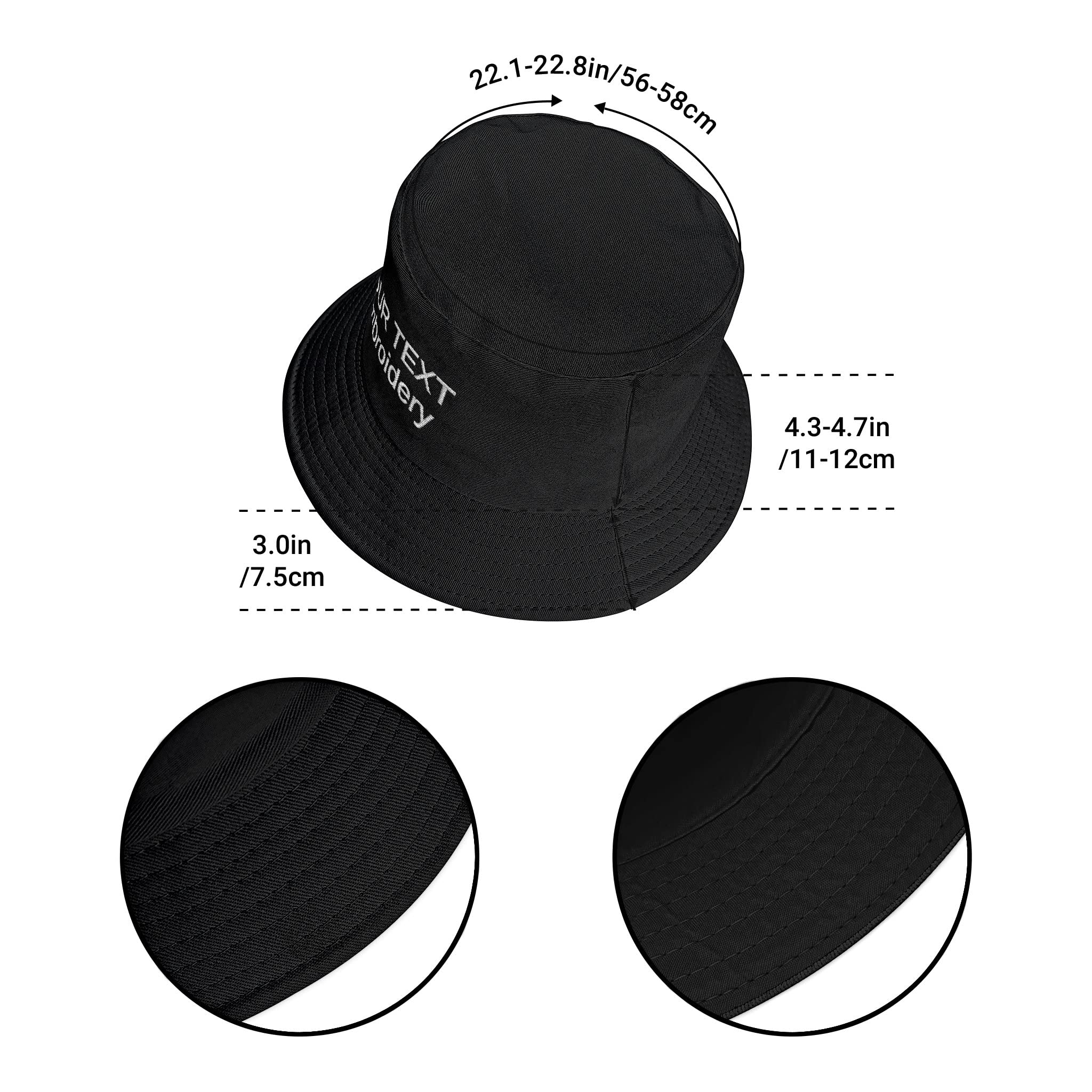 Custom Embroidered Beanie Bucket Hat & Baseball Cap - Personalized Text for Men & Women - Perfect for Sports, Outdoor Activities & Fashion Accessories