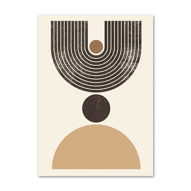 Abstract Lines and Faces Gallery Wall Canvas Posters - Modern Art Prints for Living Room, Bedroom & Office Decor