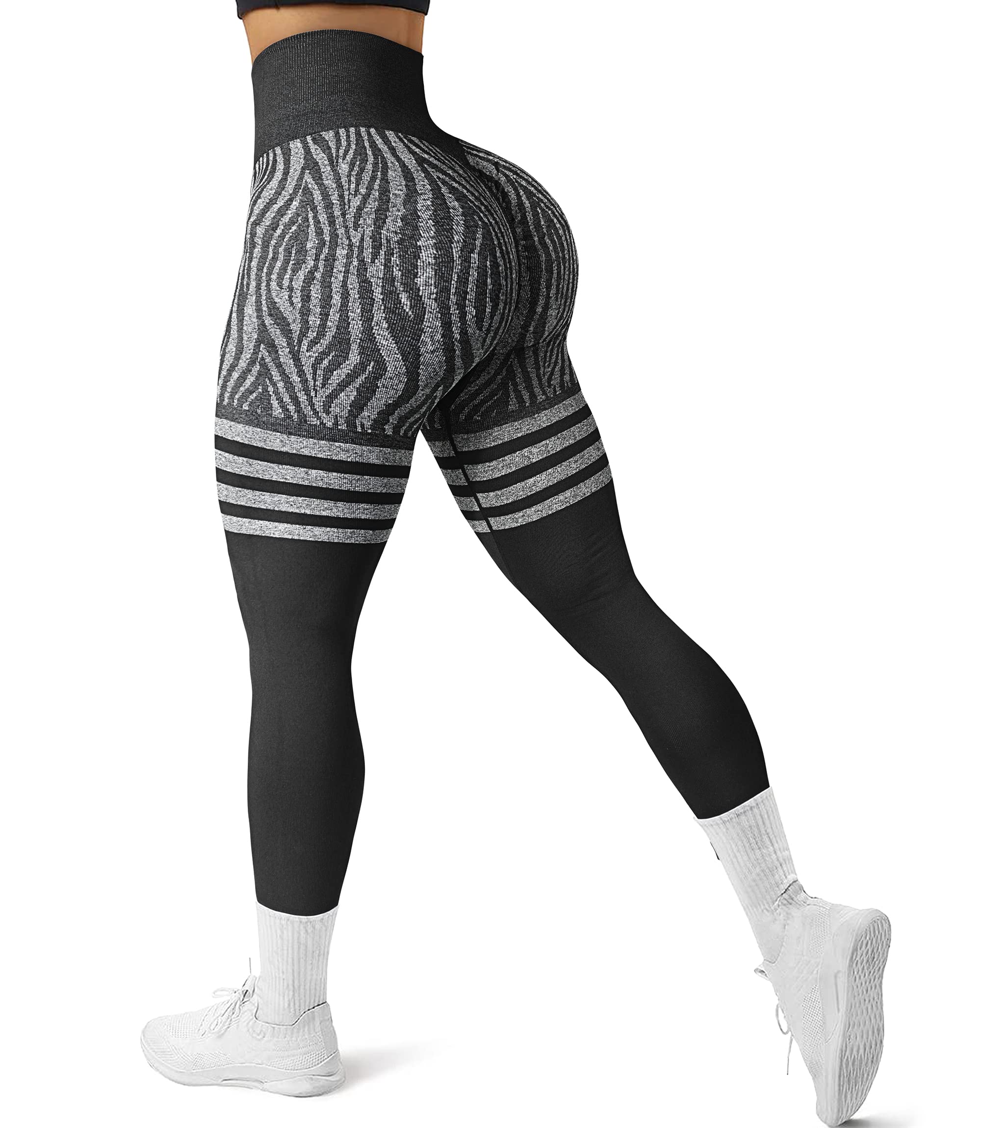 GILLYA Women's High Waisted Scrunch Butt Lifting Yoga Pants - Seamless Tummy Control Workout Leggings for Gym, Running & Everyday Wear