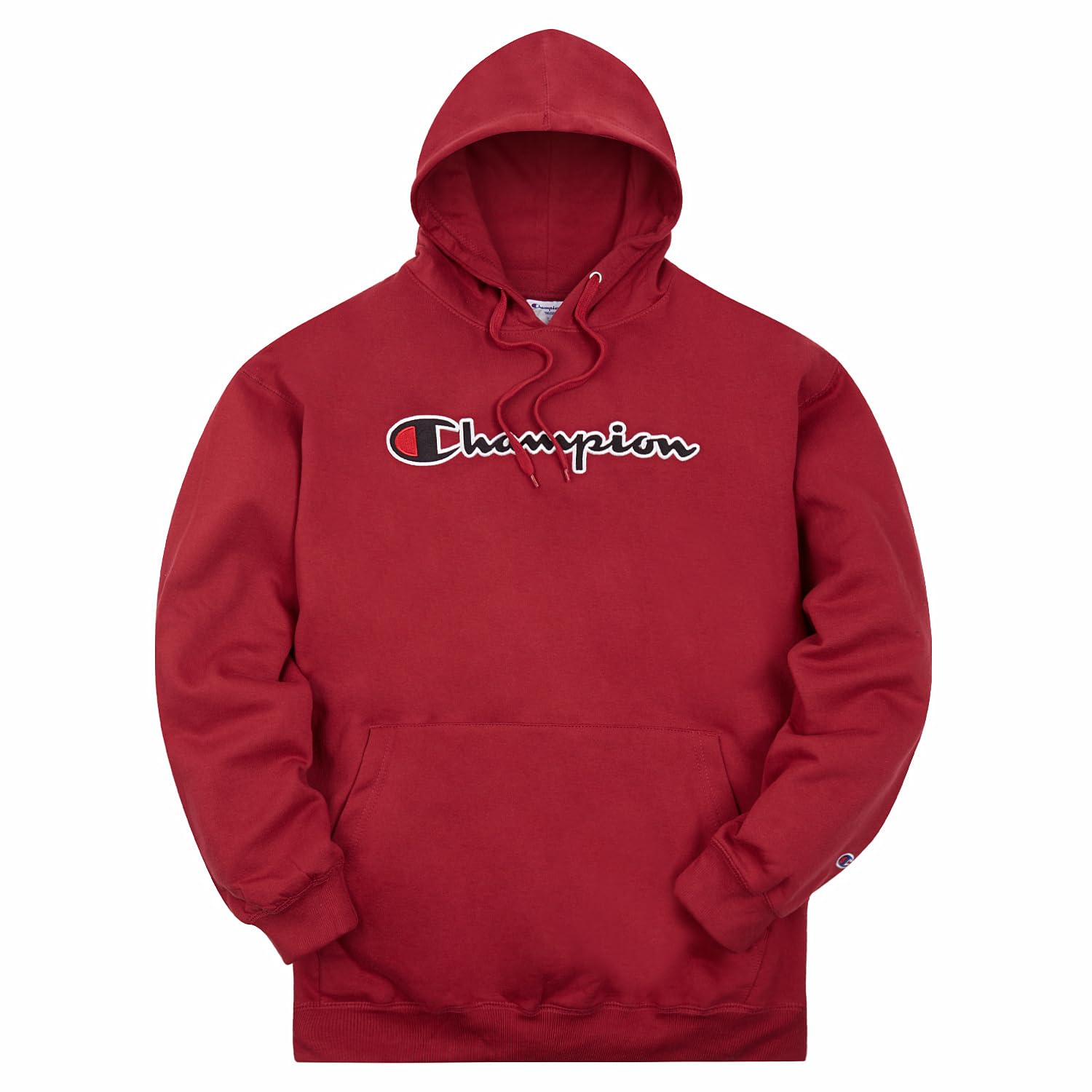 Champion Men's Big & Tall Fleece Hoodie - Embroidered Pullover Sweatshirt for Casual Wear & Outdoor Activities