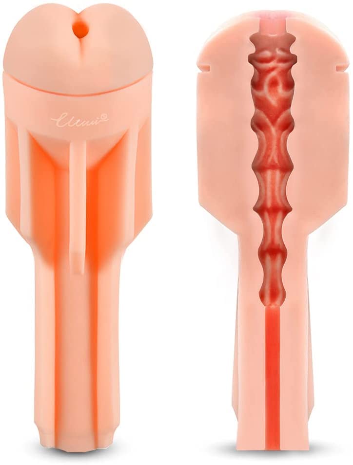 UTIMI Realistic Male Masturbator - TPR & ABS Safe Material Anal Sex Toy for Men, Waterproof & Easy to Clean - Perfect for Solo Pleasure & Discreet Storage