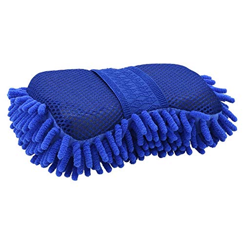 EMFYL Soft Wool Car Cleaning Glove & Brush Set - Window, Body Wash, Motorcycle Care Tool - Blue - Perfect for Auto Detailing & Home Car Maintenance