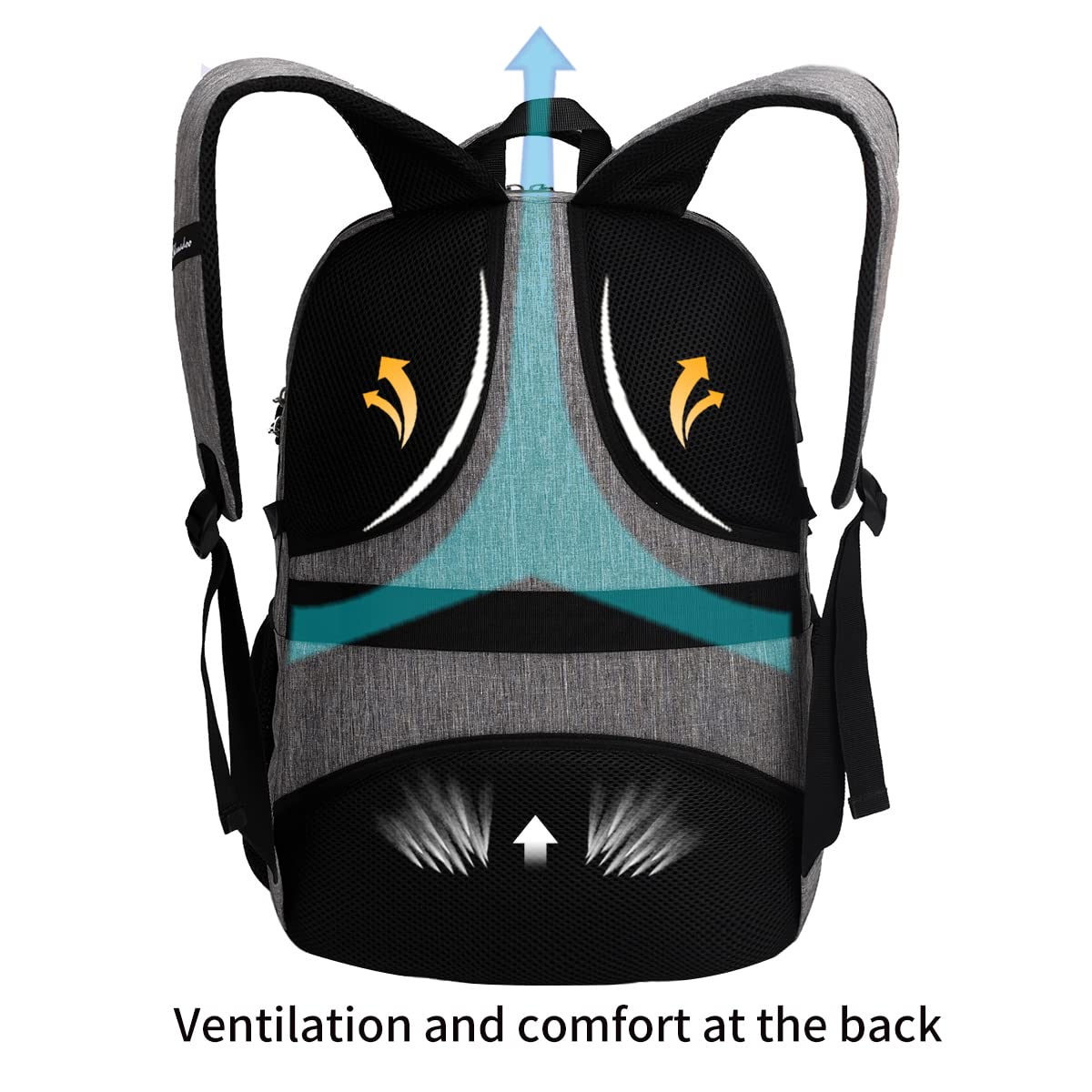 Shradoo Anti-Theft Laptop Backpack with USB Charging Port - Waterproof Travel Backpack for Men & Women, College Student Computer Bag Fits 17 Inch Laptop (Black) - Perfect for Work, School, Business Trips & Daily Commute