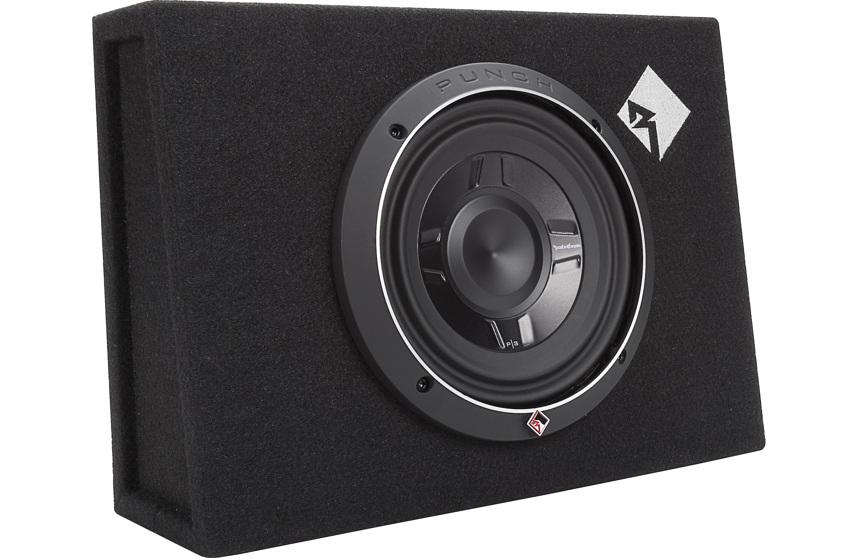 Rockford Fosgate P3S 1X8 Car Subwoofer - High-Performance 8-Inch Shallow-Mount Sub for Deep Bass | Perfect for Trucks, SUVs & Custom Car Audio Systems