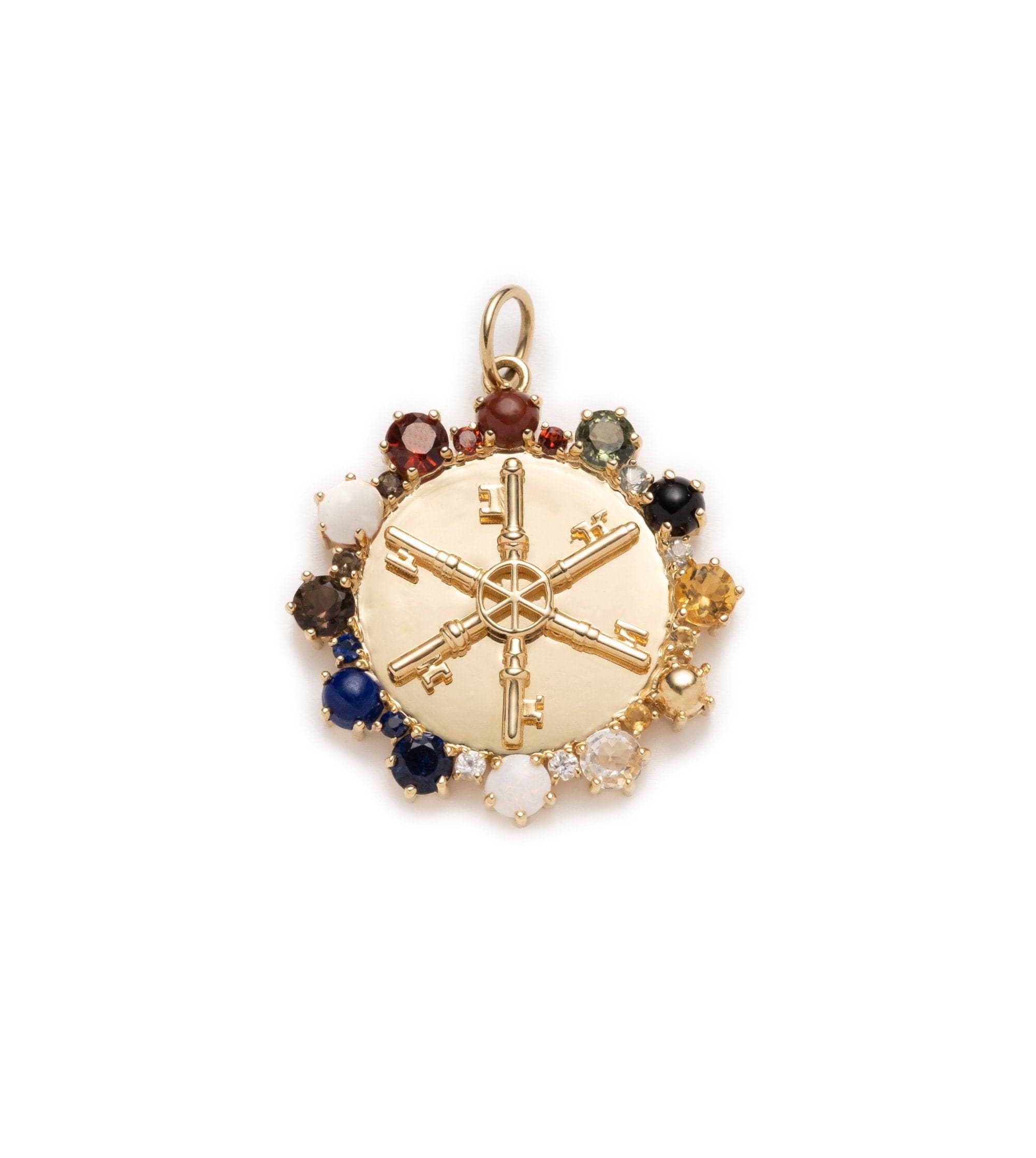 Foundational Keys Inner Light Large Medallion - Spiritual Jewelry for Meditation, Yoga & Energy Healing | Perfect for Reiki Practitioners & Holistic Therapists