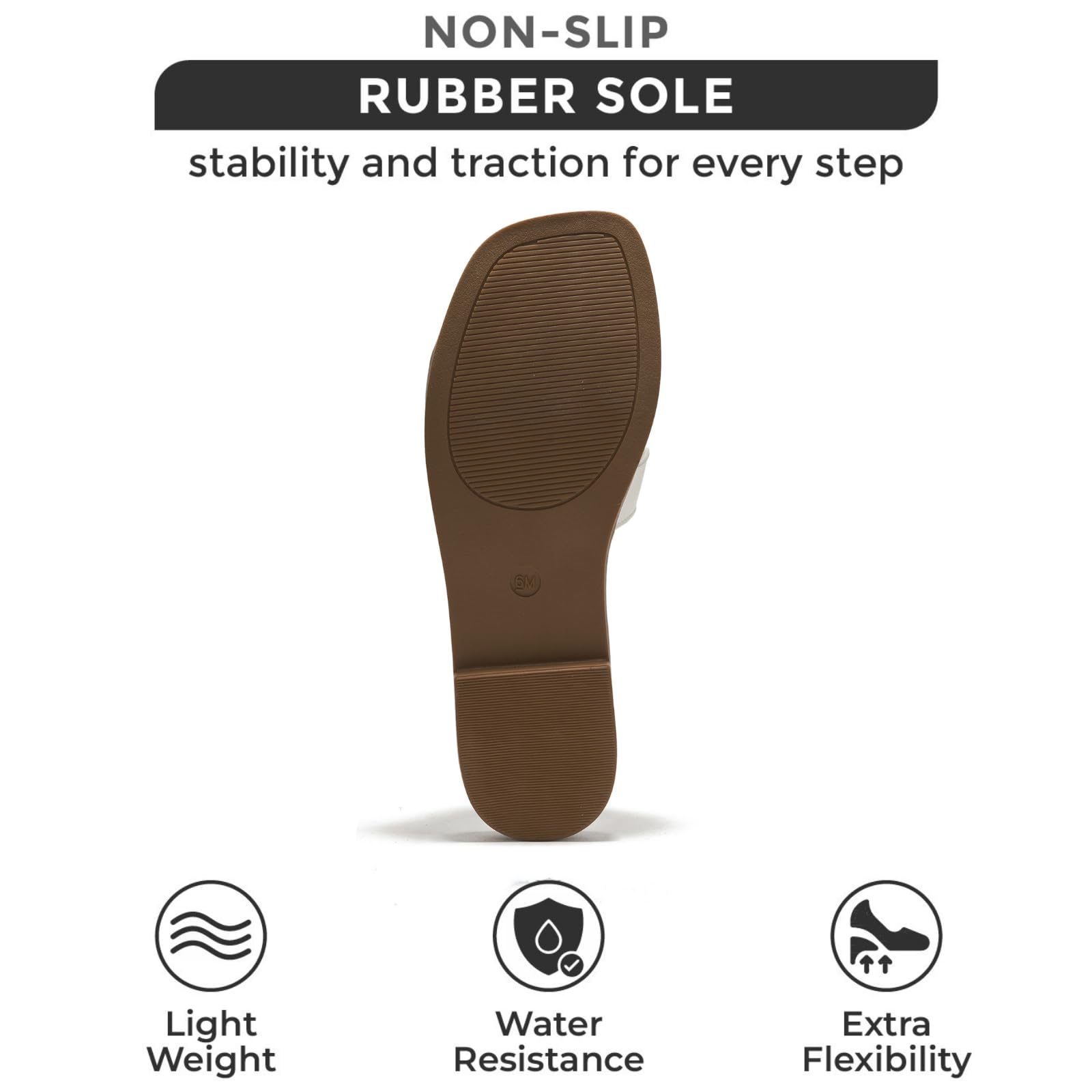 Women's Leather Flat Sandals with Memory Foam Insole - Comfortable Slip-On Mules for Walking - Summer Casual Sandals (Jannel) | Perfect for Beach, Vacation & Everyday Wear