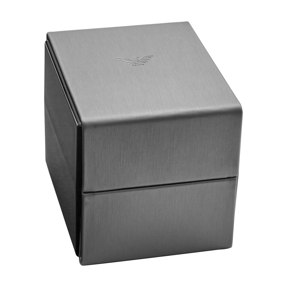 Emporio Armani Men's Stainless Steel Watch with Three-Hand Date Display - 43mm Case | Perfect for Business, Casual Wear & Special Occasions