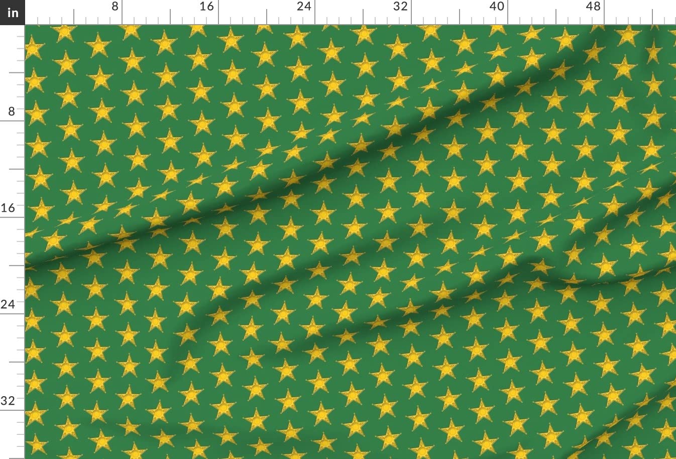 Premium Star Green Gold Law Printed Minky Fabric by The Yard - Soft Plush Material for Sewing Baby Blankets, Quilt Backing & DIY Projects - Perfect for Nursery Decor, Gift Making & Crafting