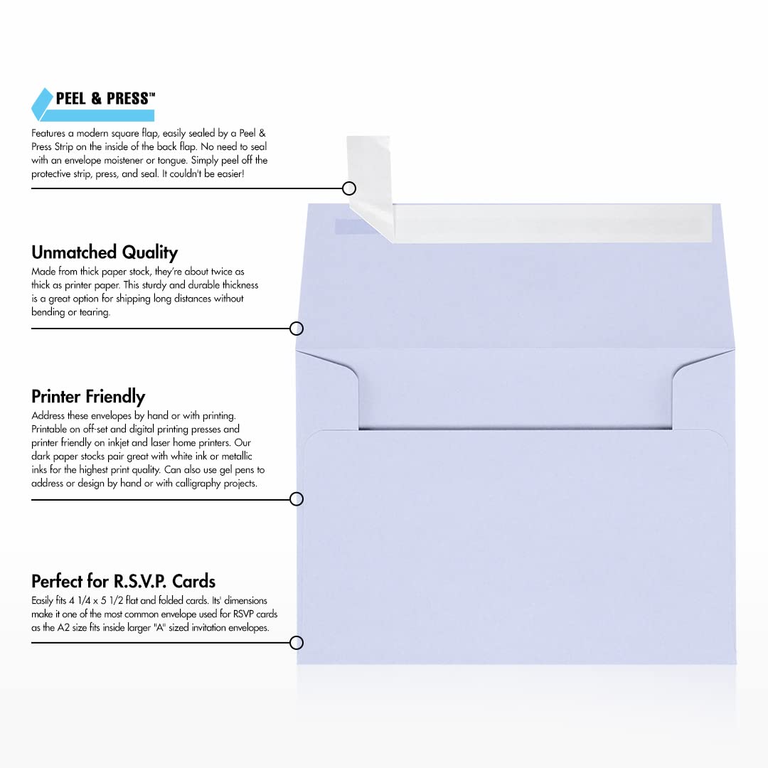 Premium LUXPaper A2 Invitation Envelopes (4 3/8